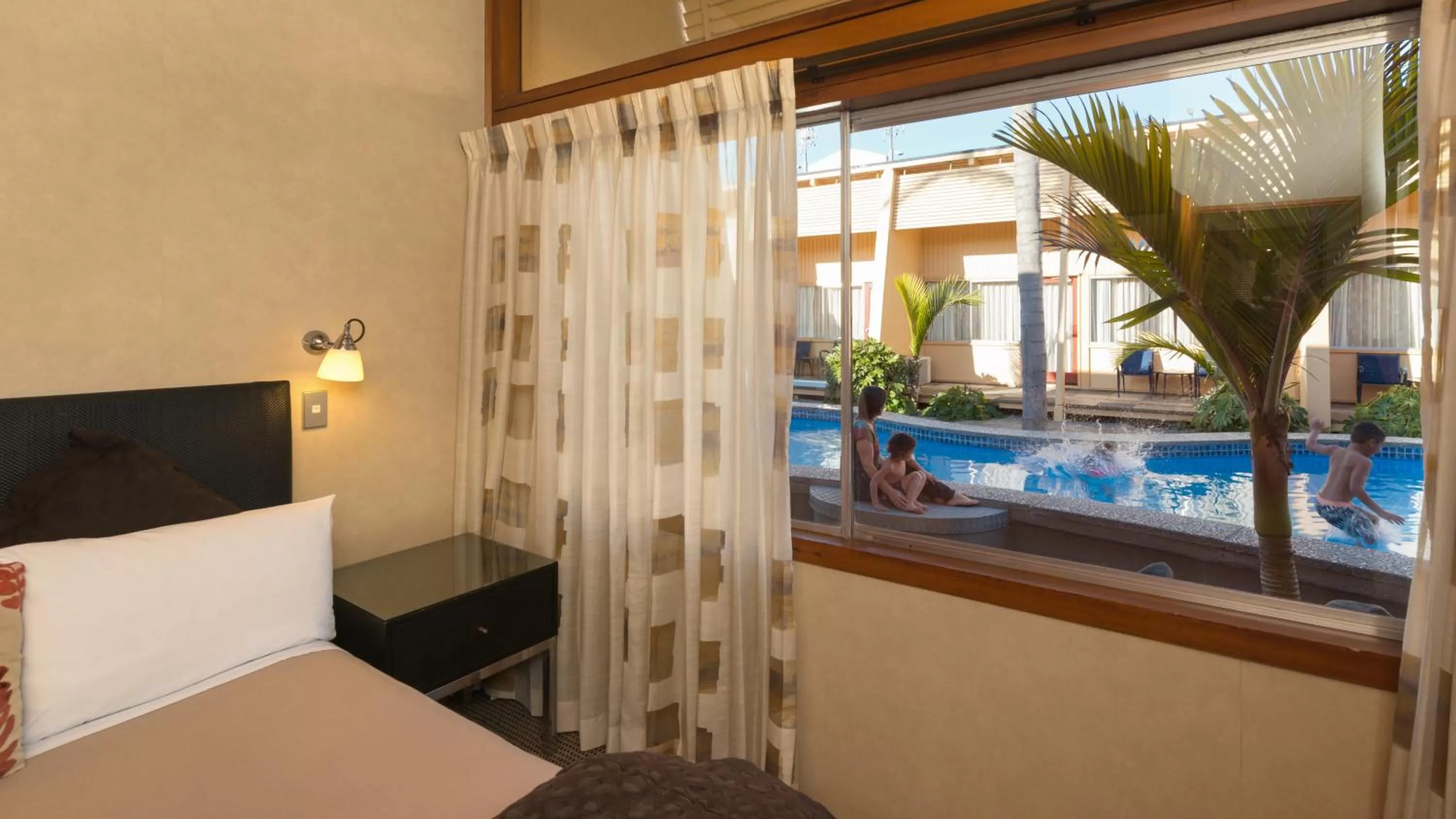 Bedroom in Oasis Beach Motel