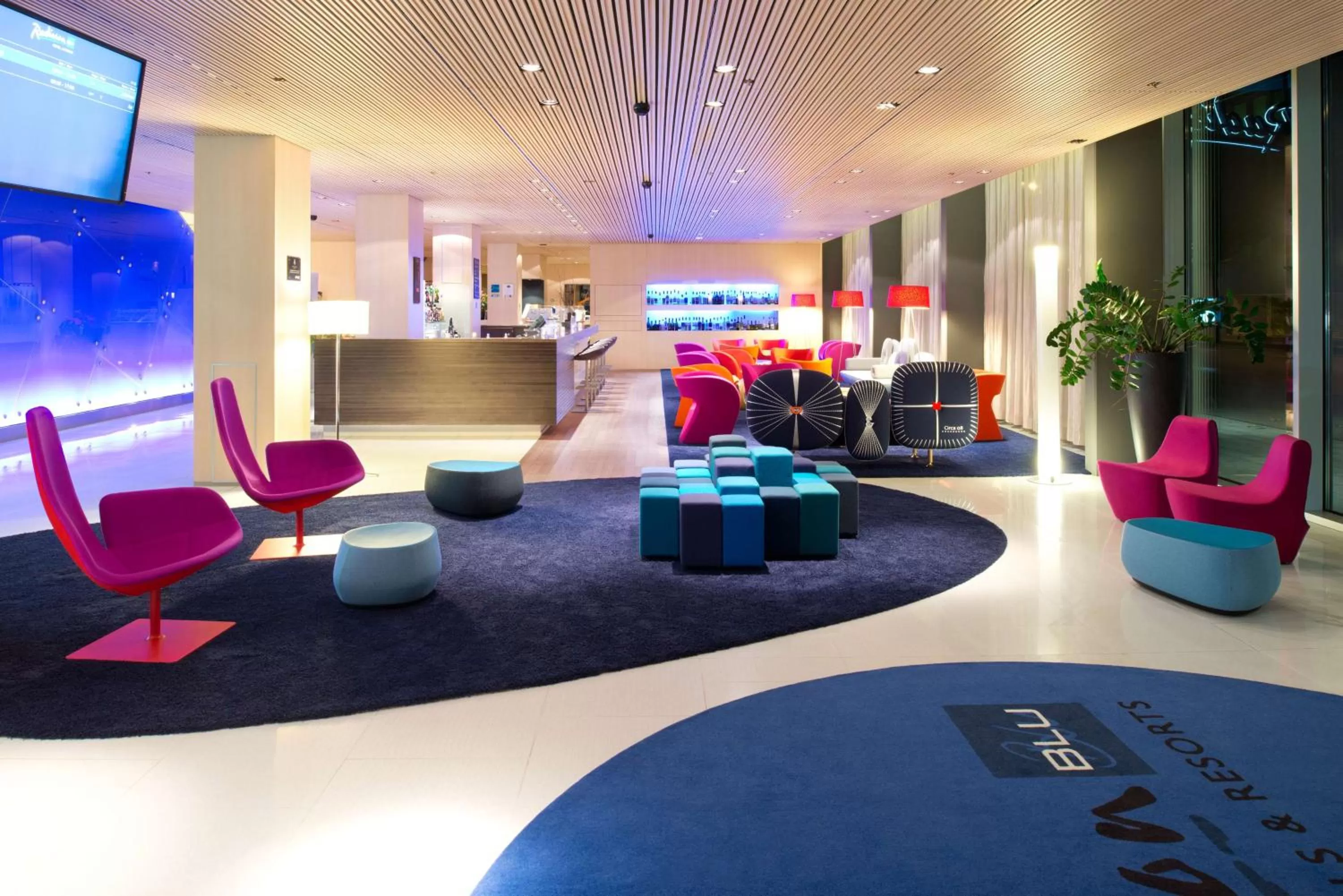 Lobby or reception in Radisson Blu Hotel, Lucerne