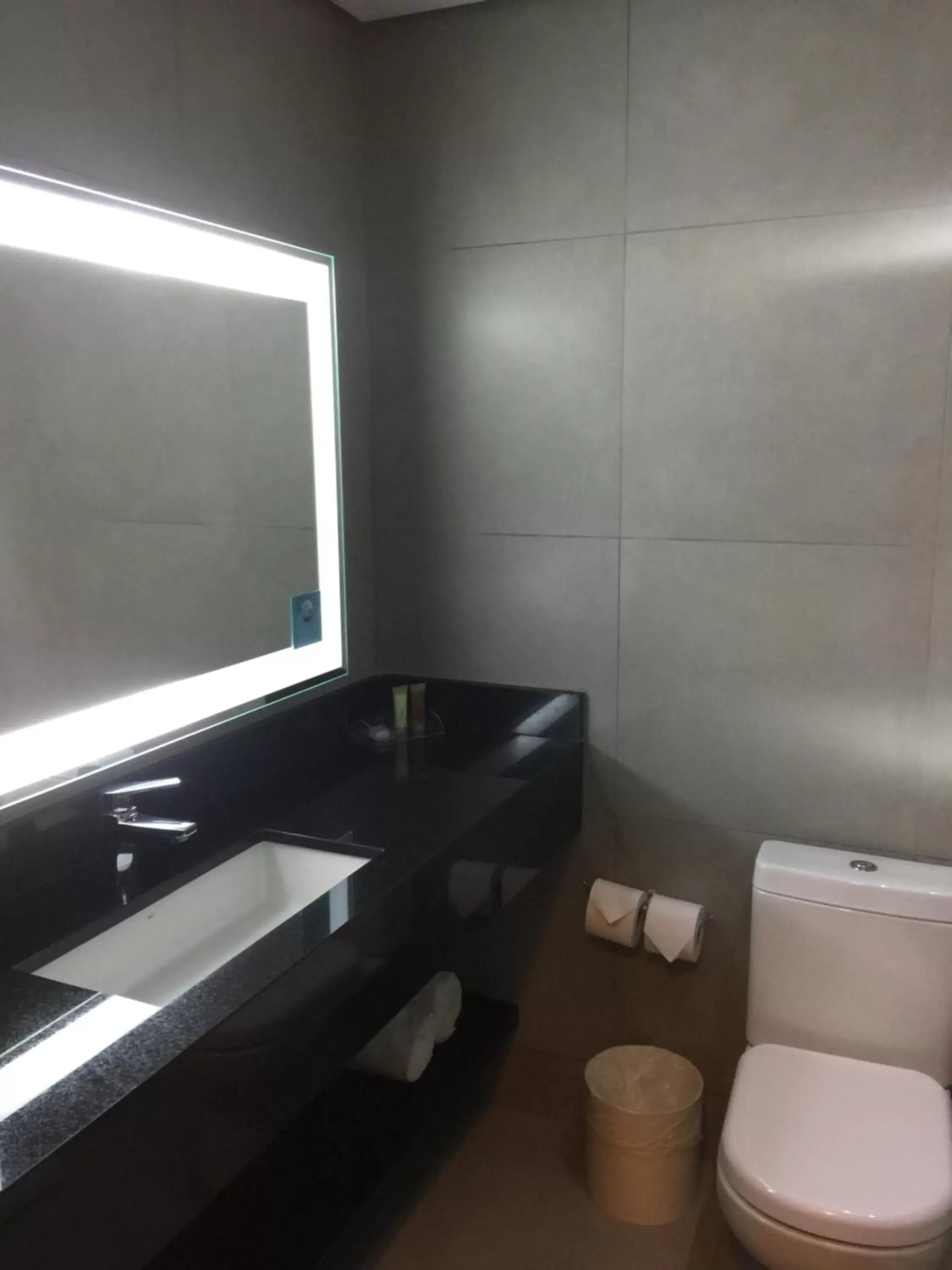 Bathroom in Comfort Suites Flamboyant Goiânia