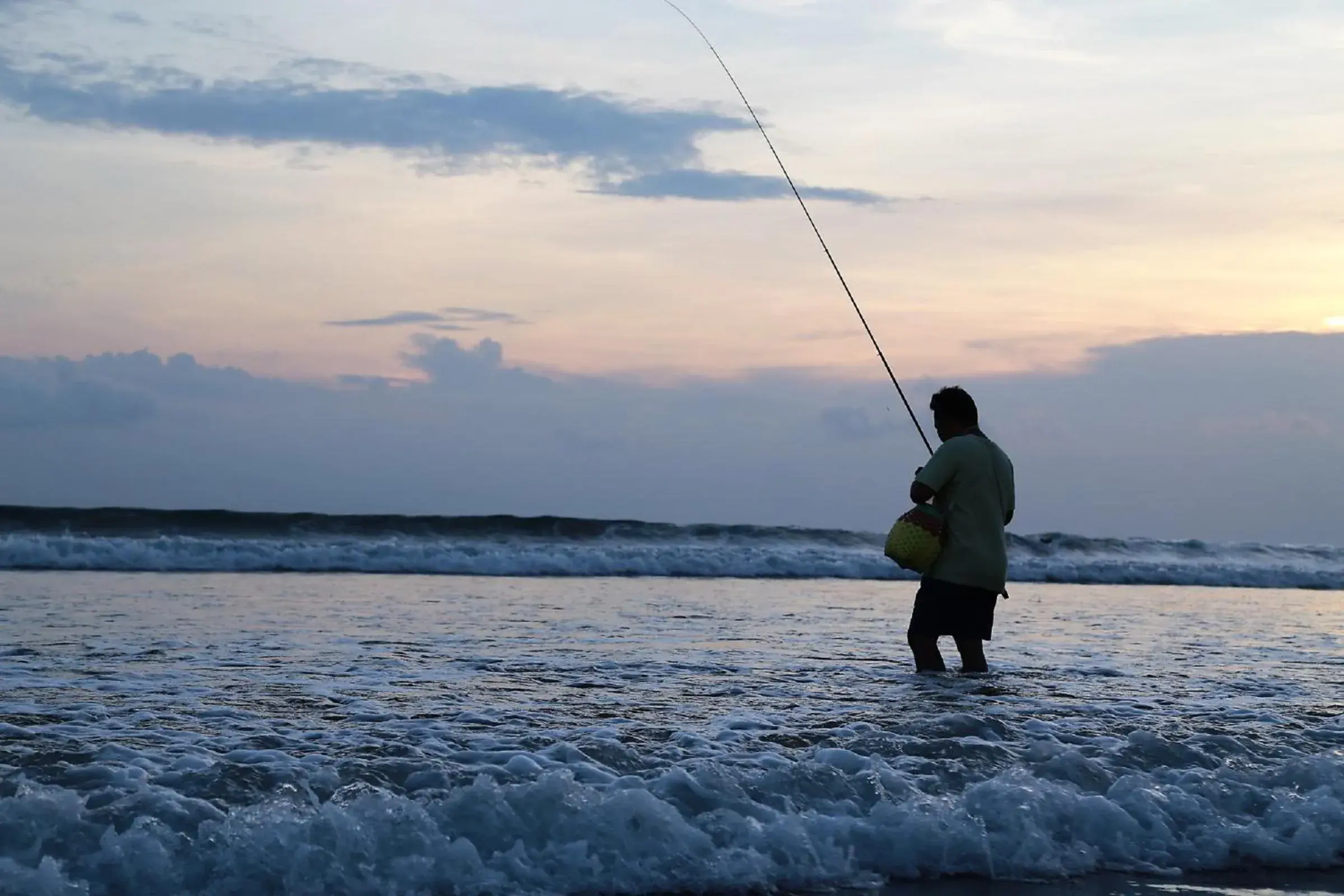 Fishing in Seahouse Bali Indah Beach Inn