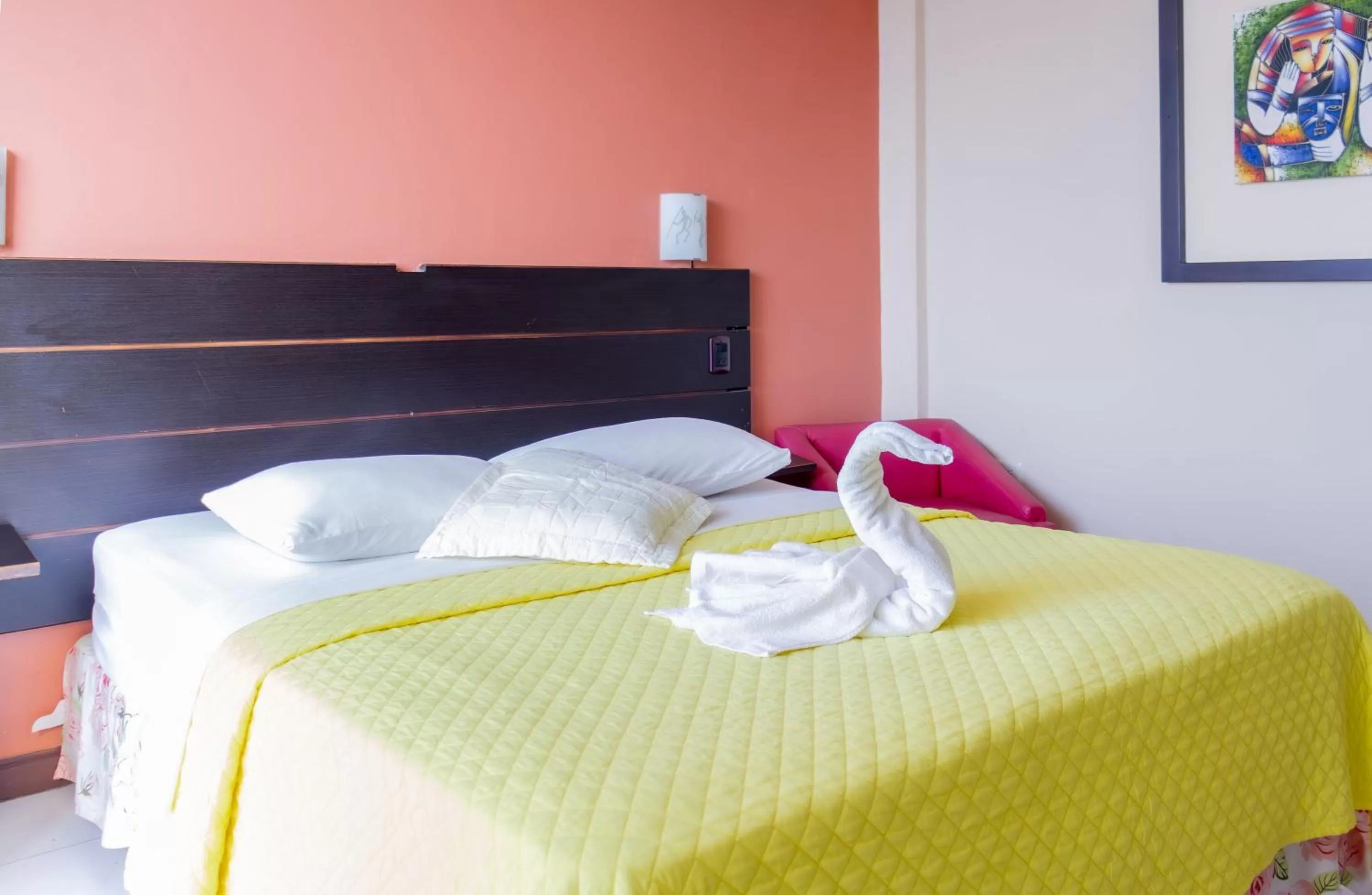 Bed in Hostal Antares