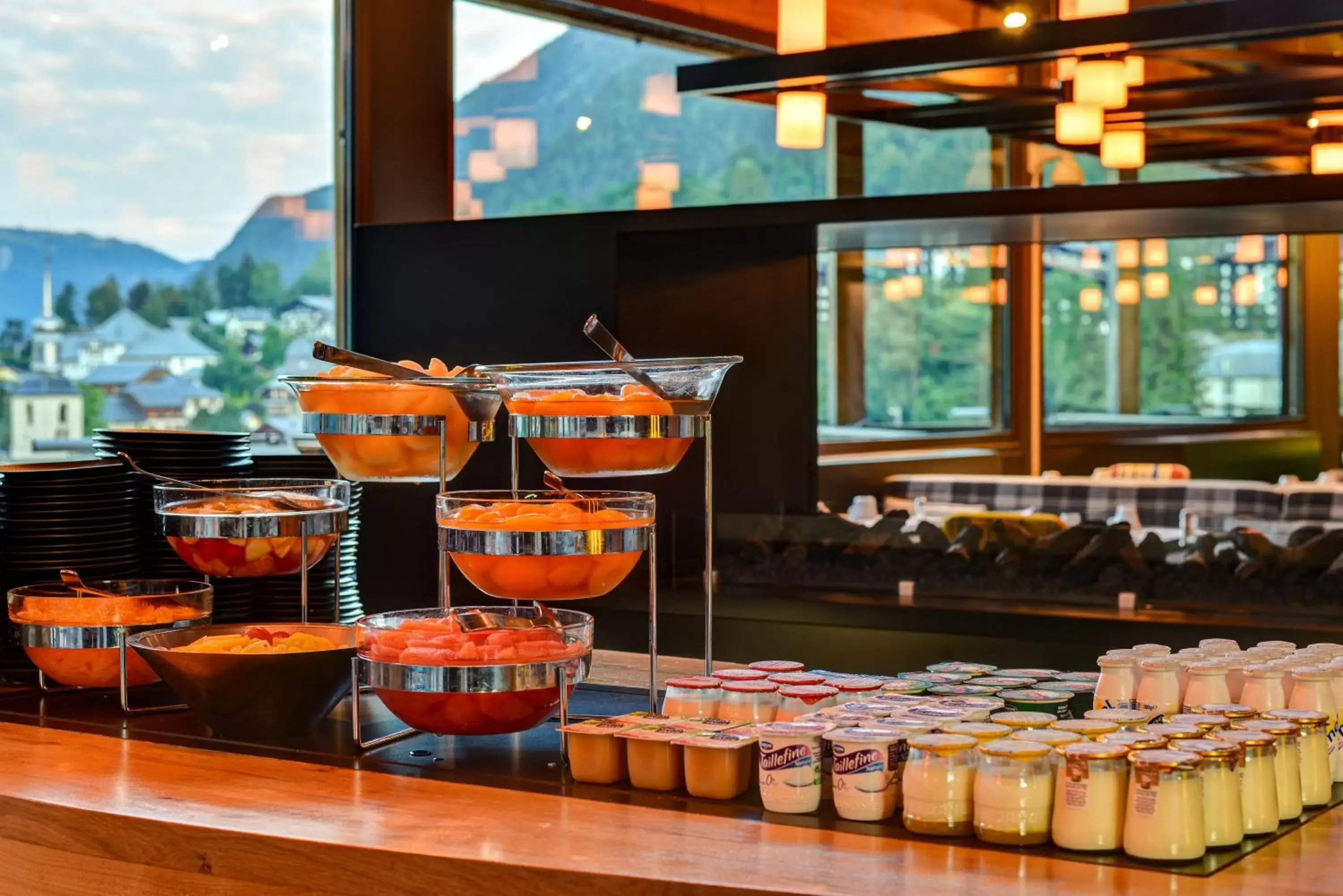 Buffet breakfast in Alpina Eclectic Hotel