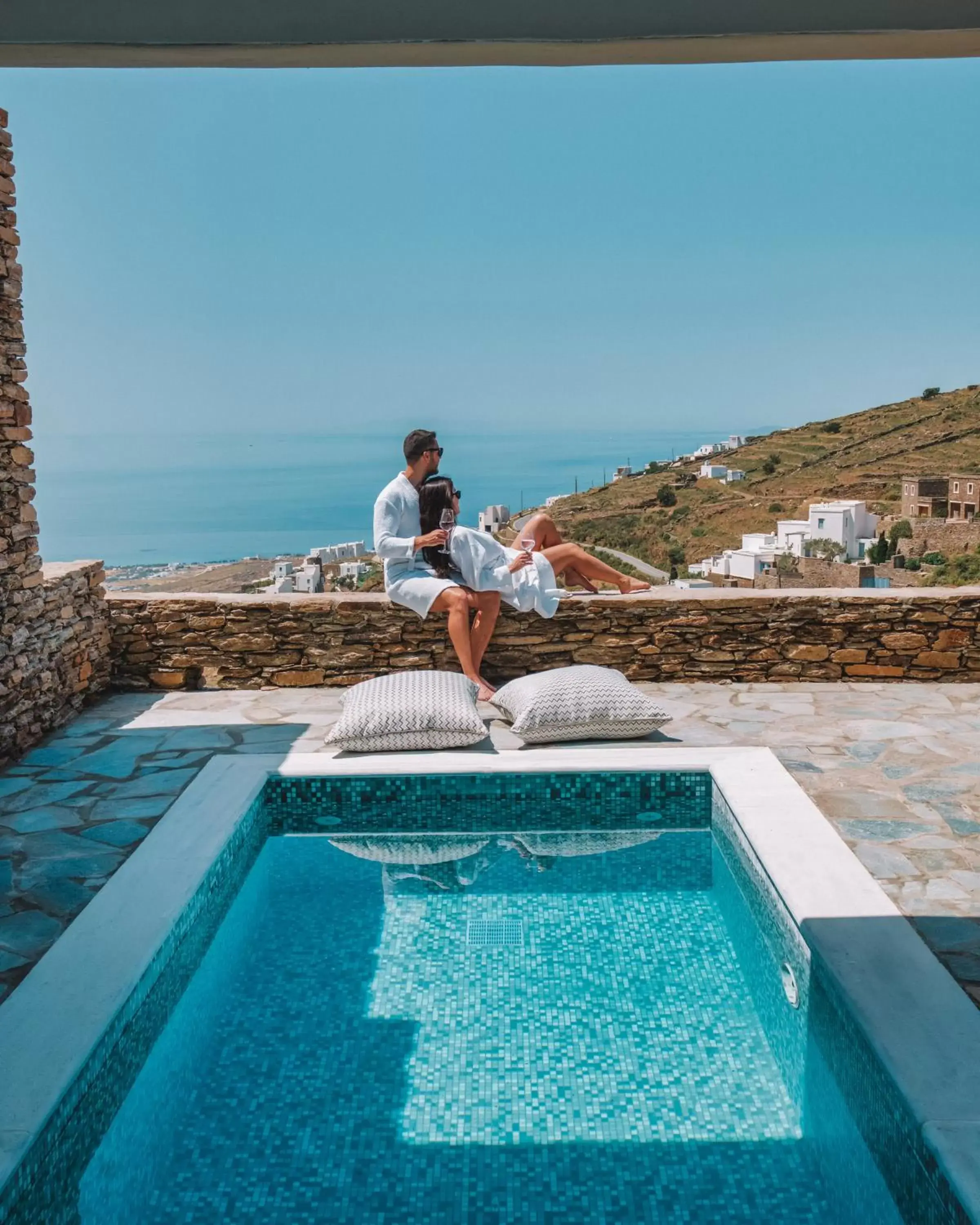 People, Swimming Pool in Aeolis Tinos Suites