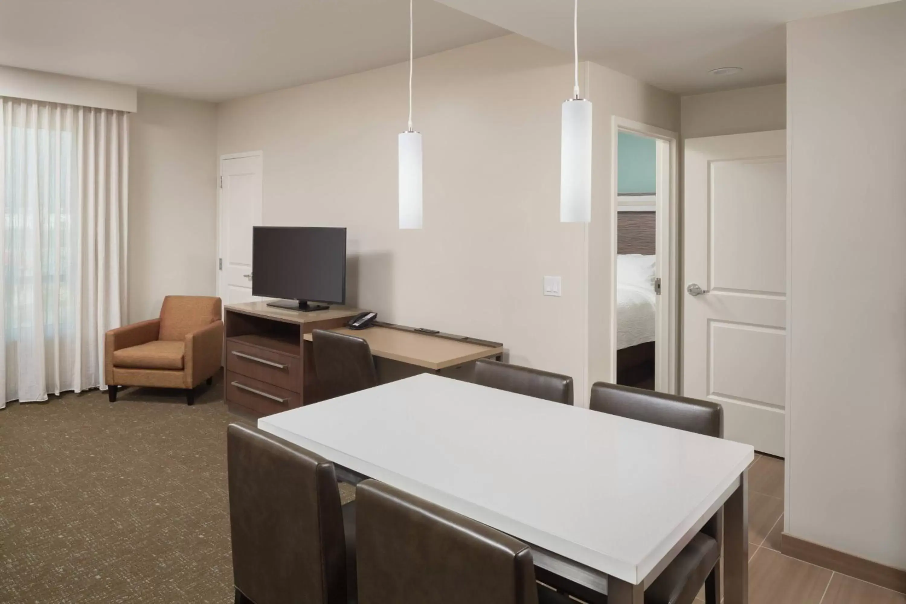 Living room, Dining Area in Residence Inn by Marriott Ontario Rancho Cucamonga