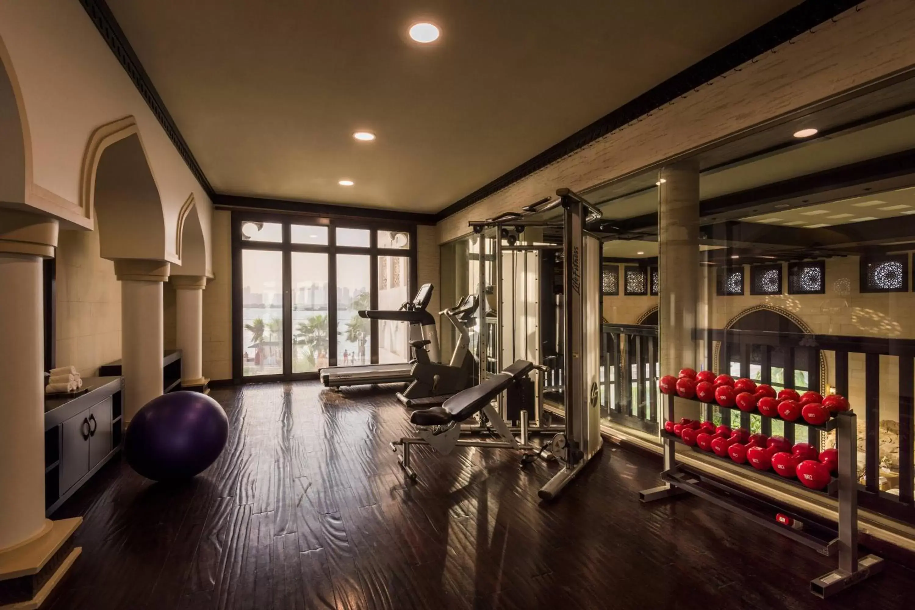 Fitness centre/facilities, Fitness Center/Facilities in Sharq Village & Spa, a Ritz-Carlton Hotel