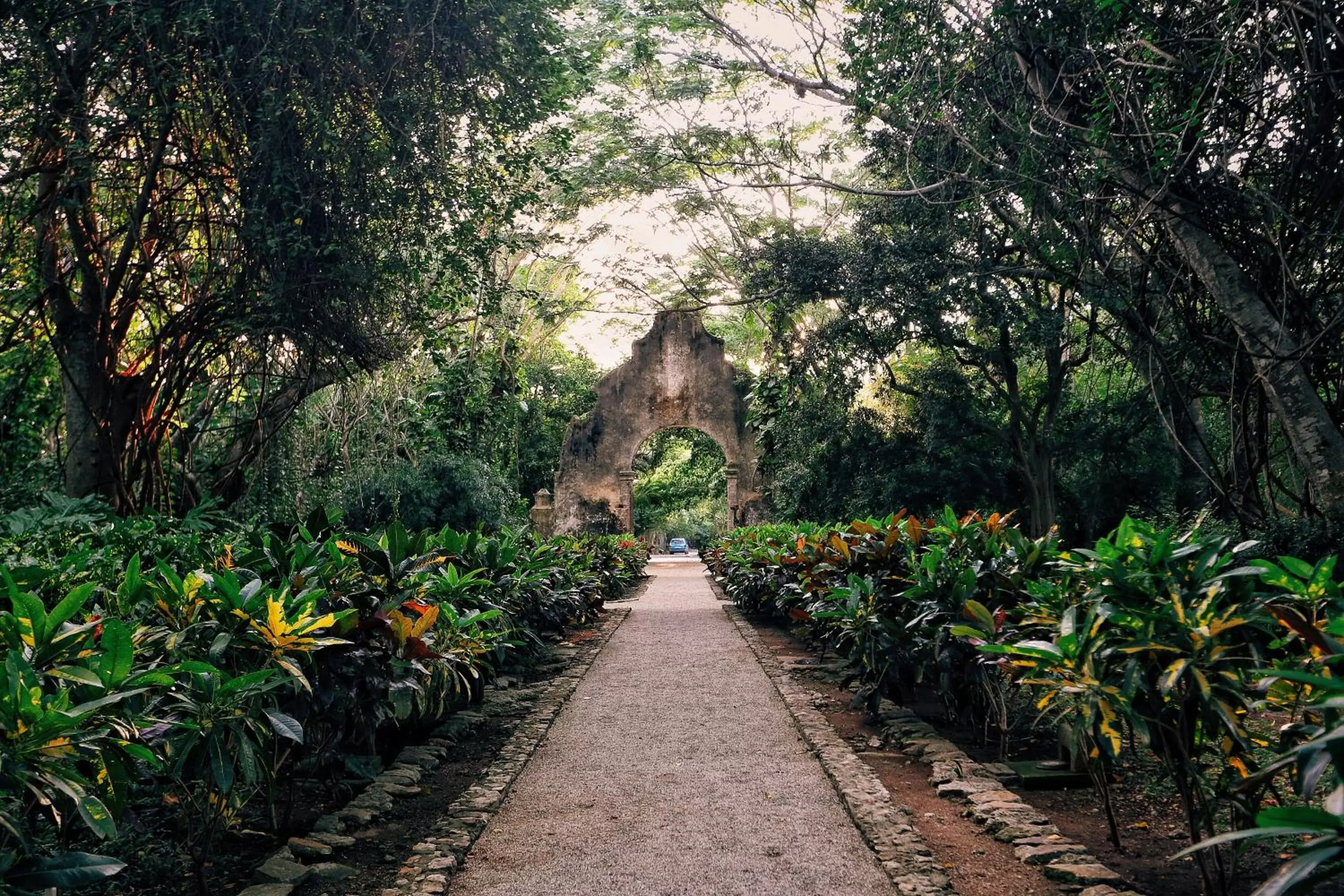 Facade/entrance, Garden in Hacienda San Jose