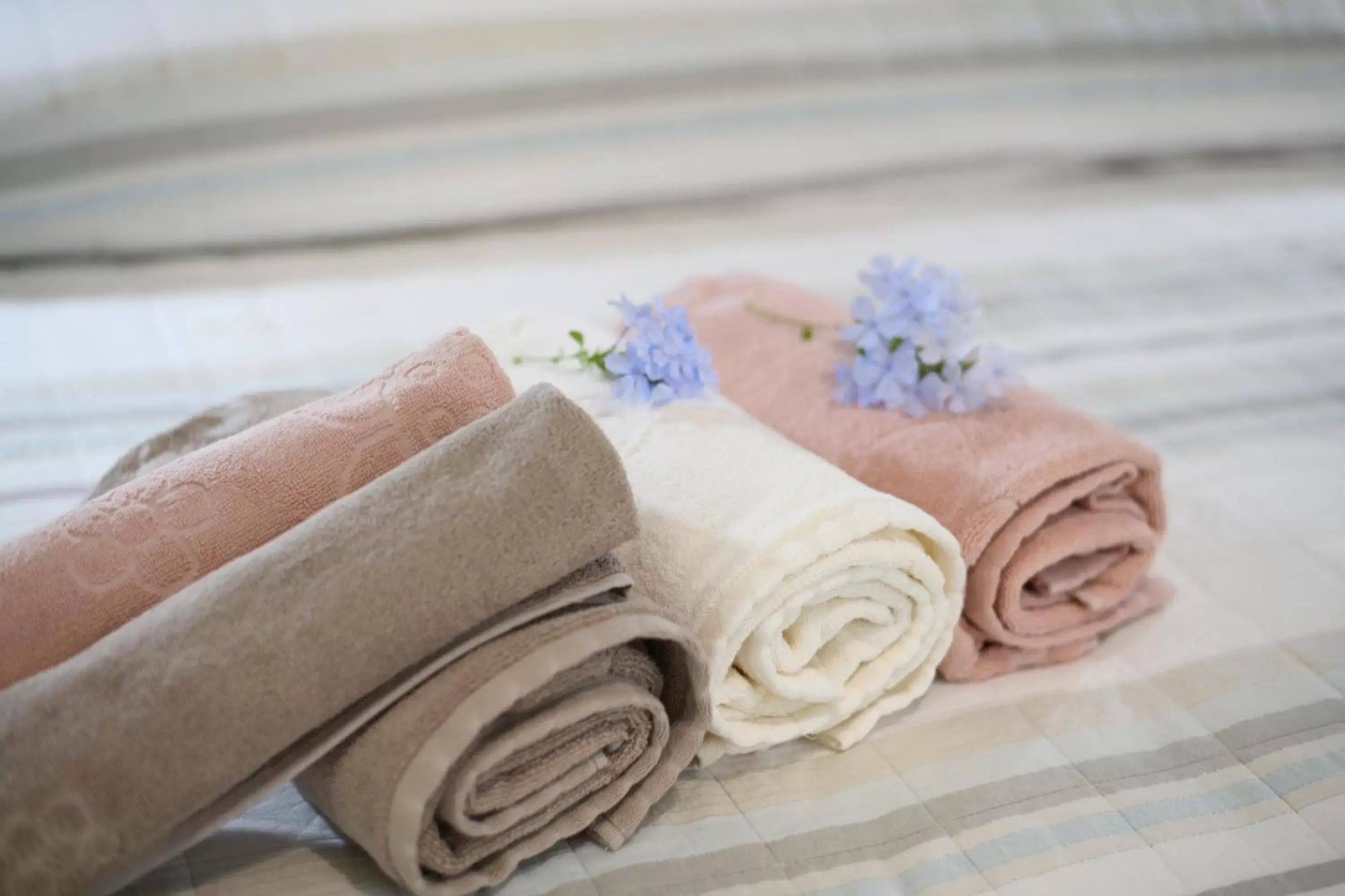 towels, Bed in B&B La Fontanella