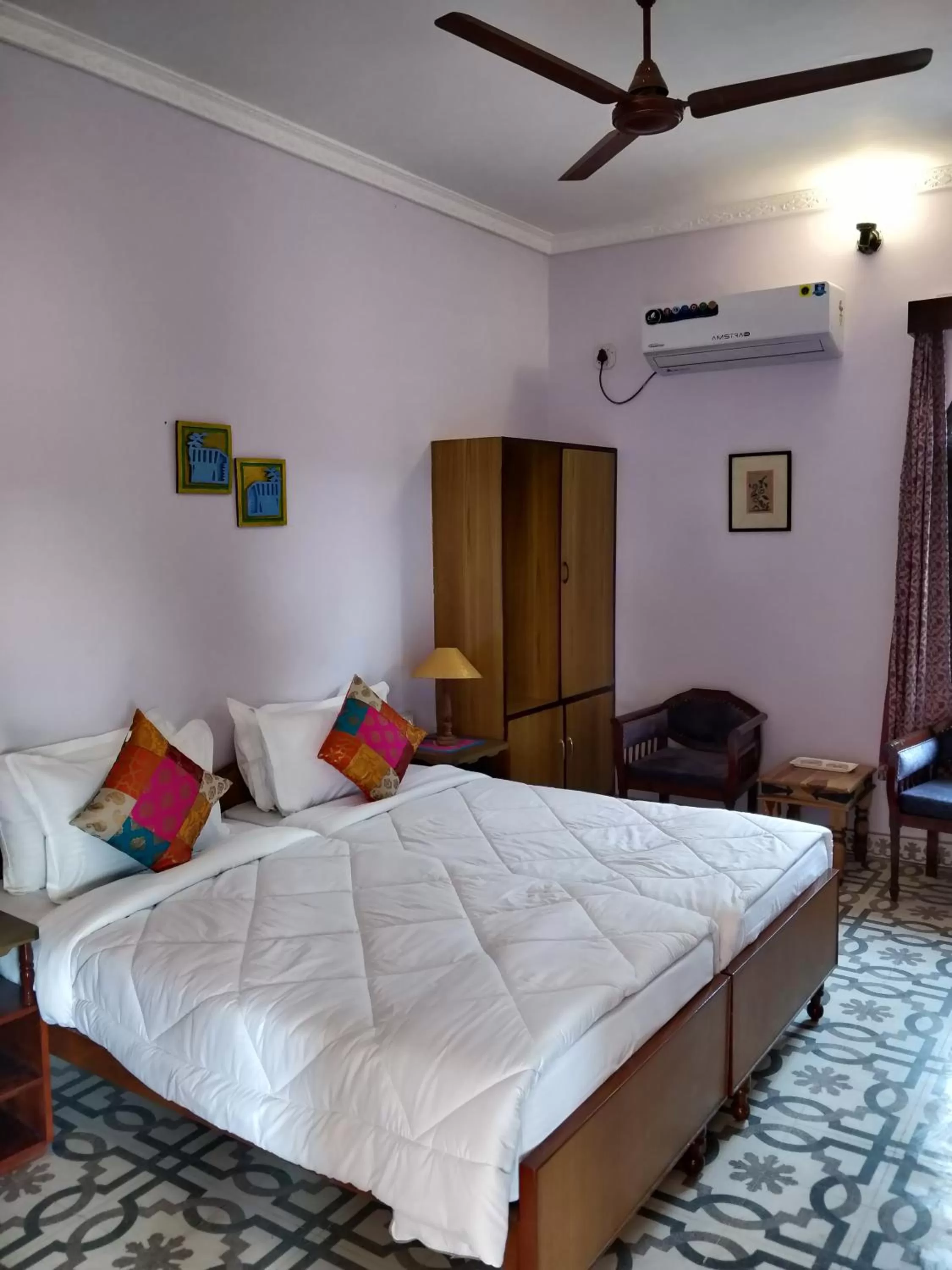 Bedroom, Bed in Sankhu Niwas