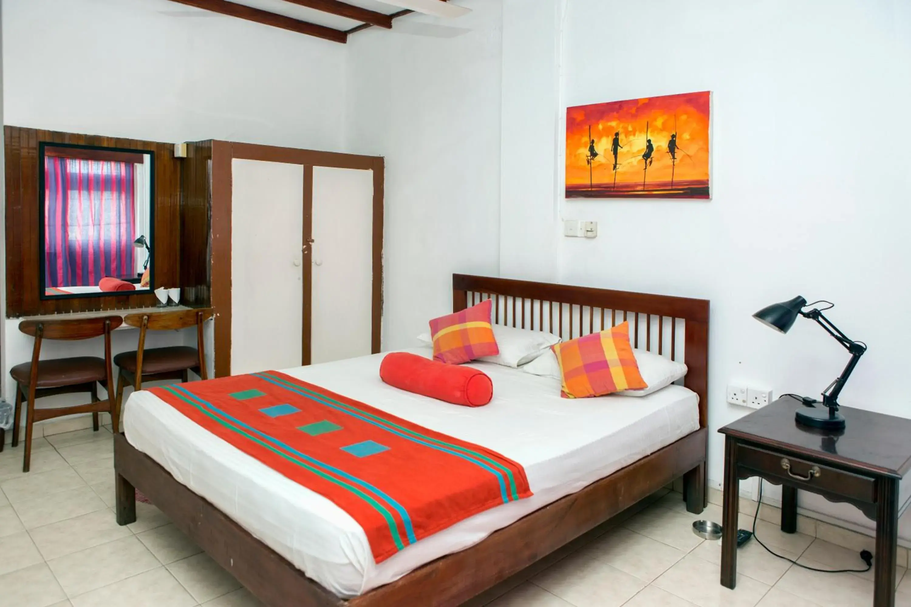 Bed in Ranveli Beach Resort