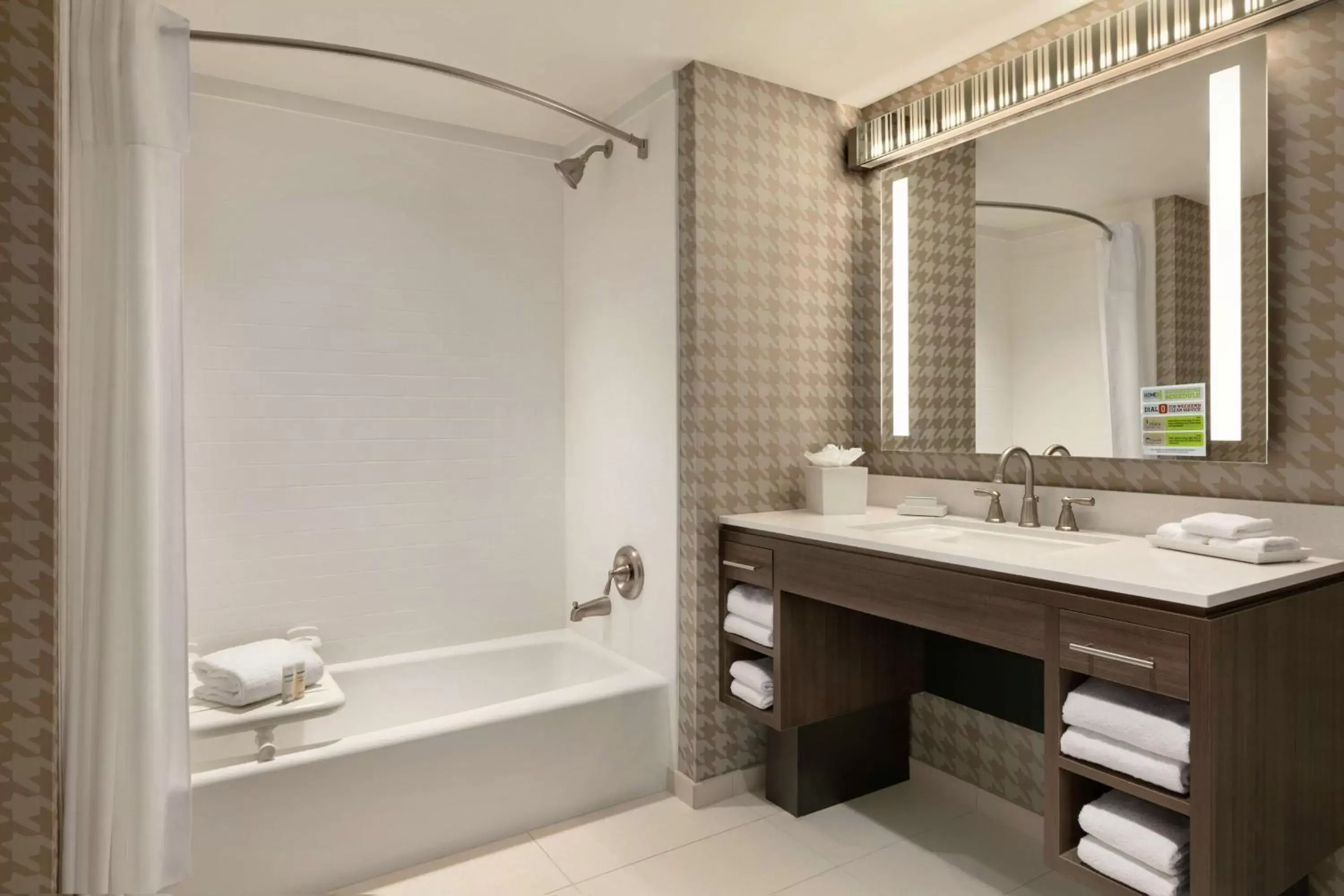 Bathroom in Home2 Suites By Hilton Chantilly Dulles Airport