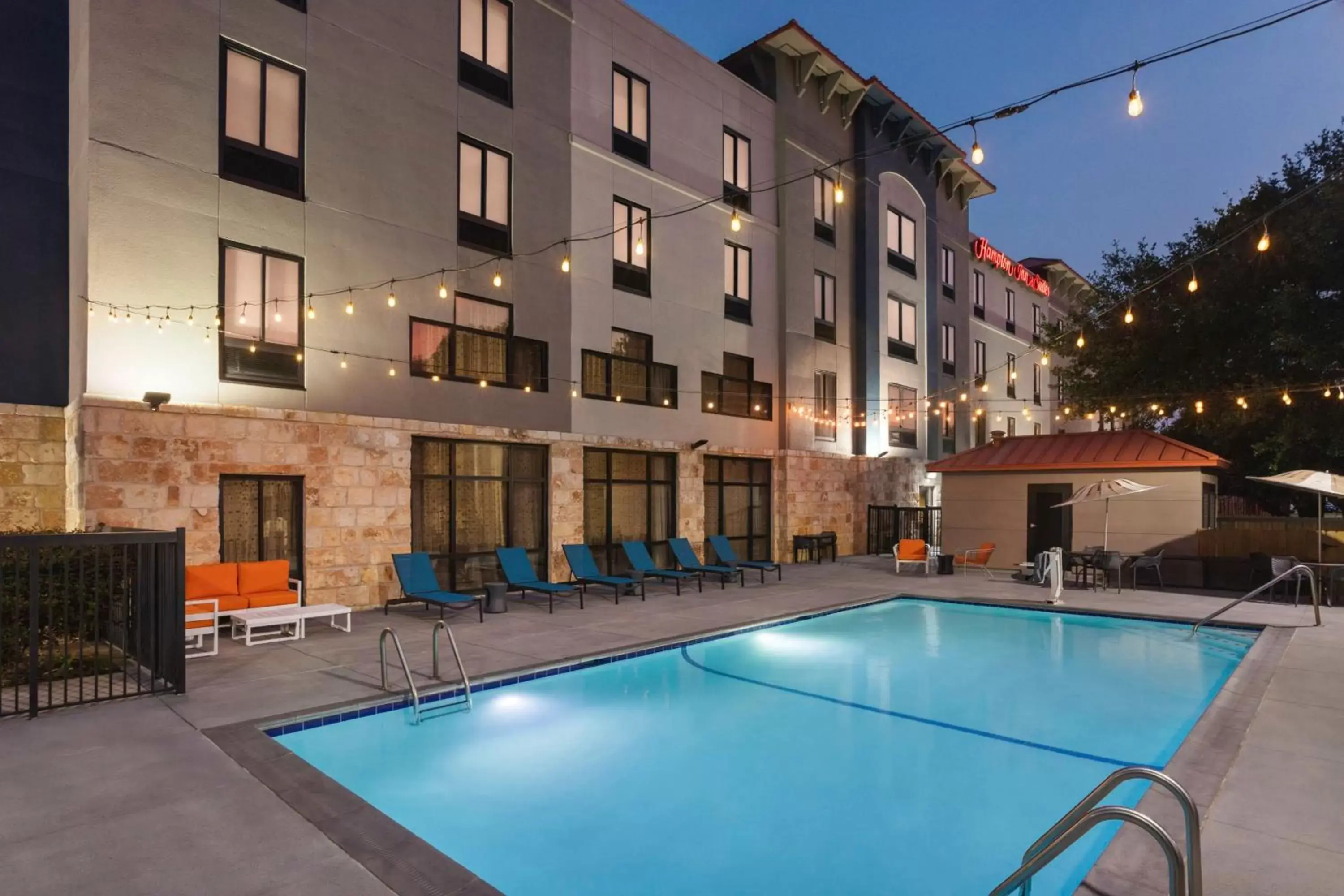 Pool view, Swimming Pool in Hampton Inn & Suites San Marcos