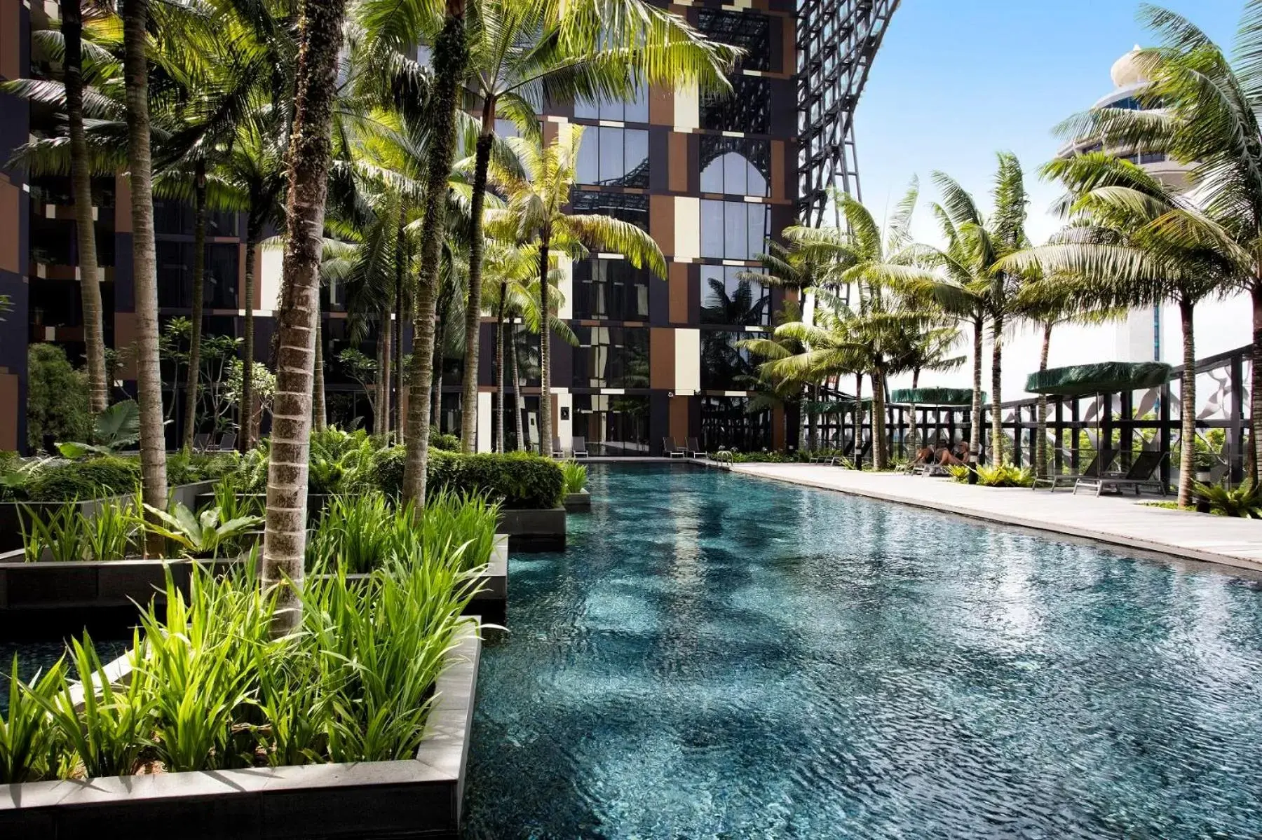 Swimming pool, Property Building in Crowne Plaza Changi Airport, an IHG Hotel