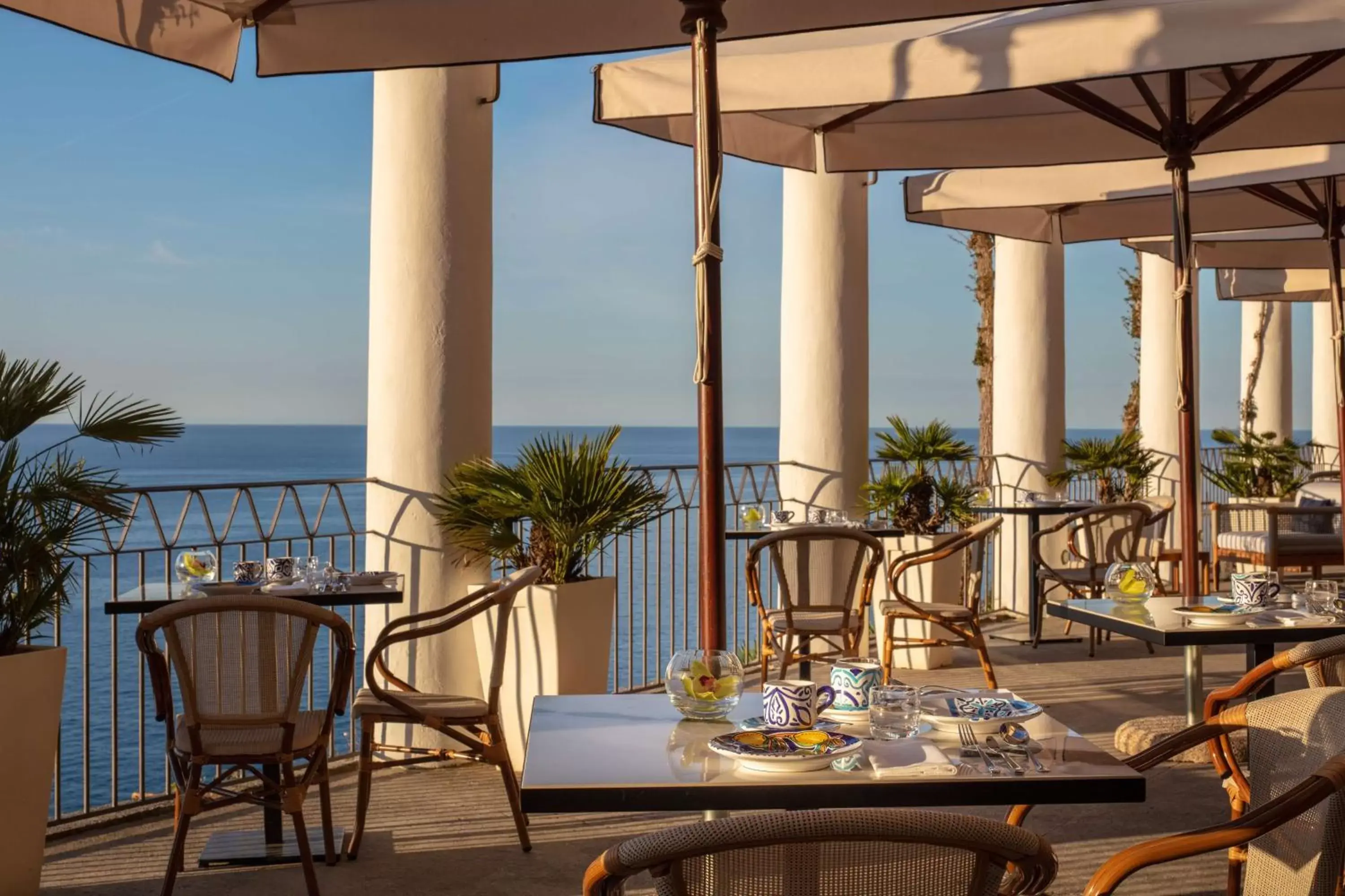 Balcony/Terrace, Restaurant/Places to Eat in Anantara Convento di Amalfi Grand Hotel