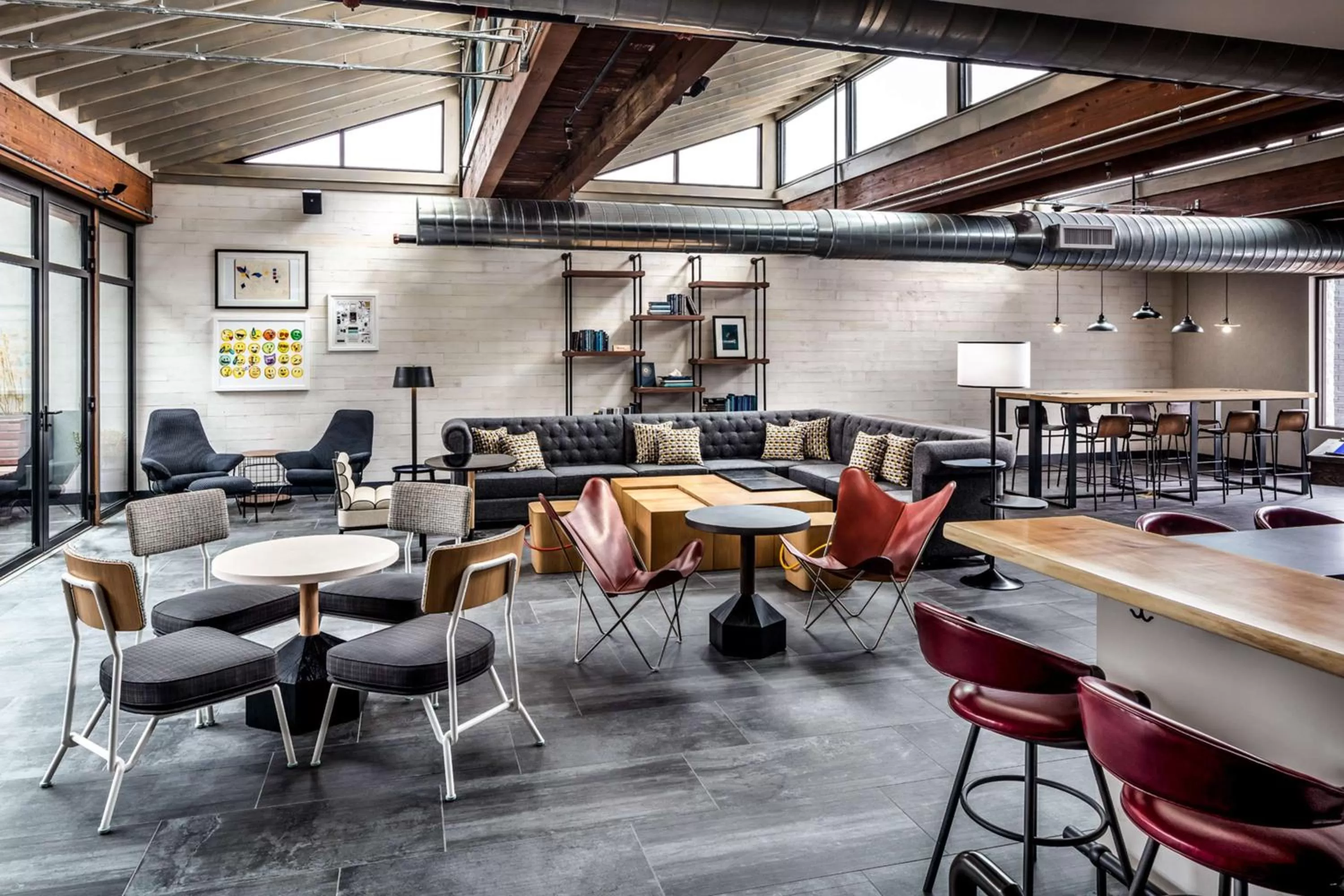 Lobby or reception in Freepoint Hotel Cambridge, Tapestry Collection by Hilton