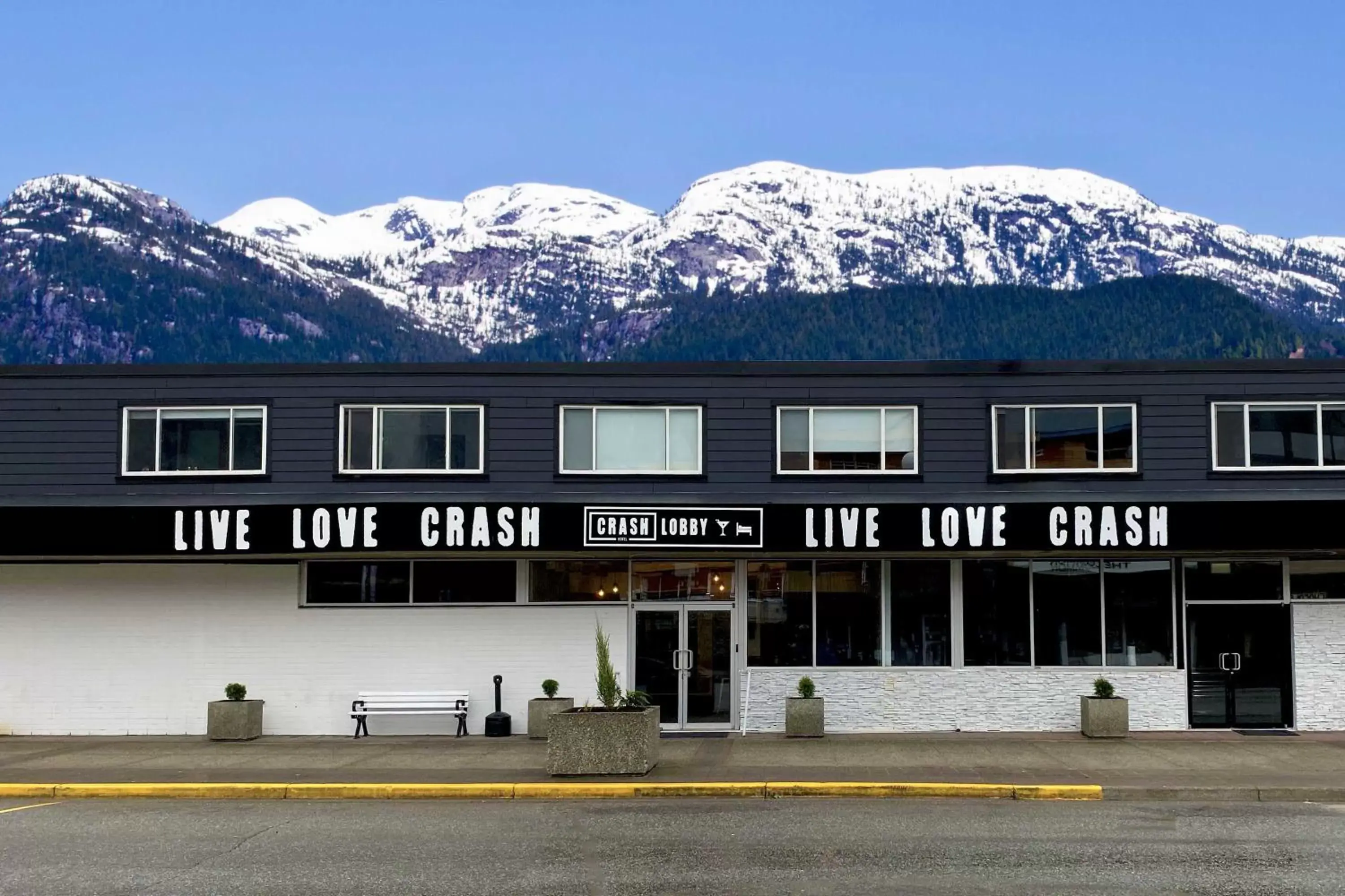 Property building in Crash Hotel Squamish