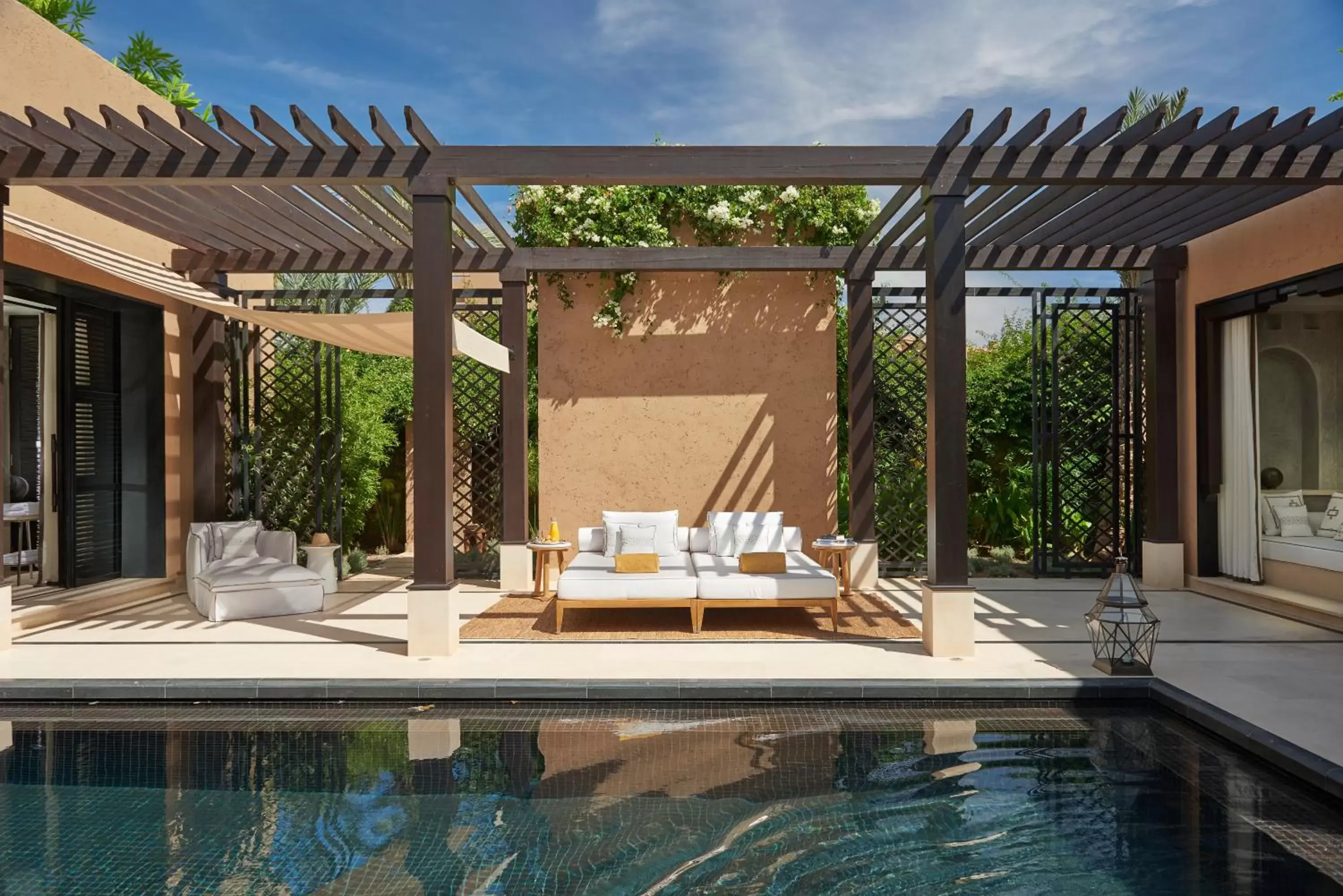 Seating area, Swimming Pool in Mandarin Oriental, Marrakech