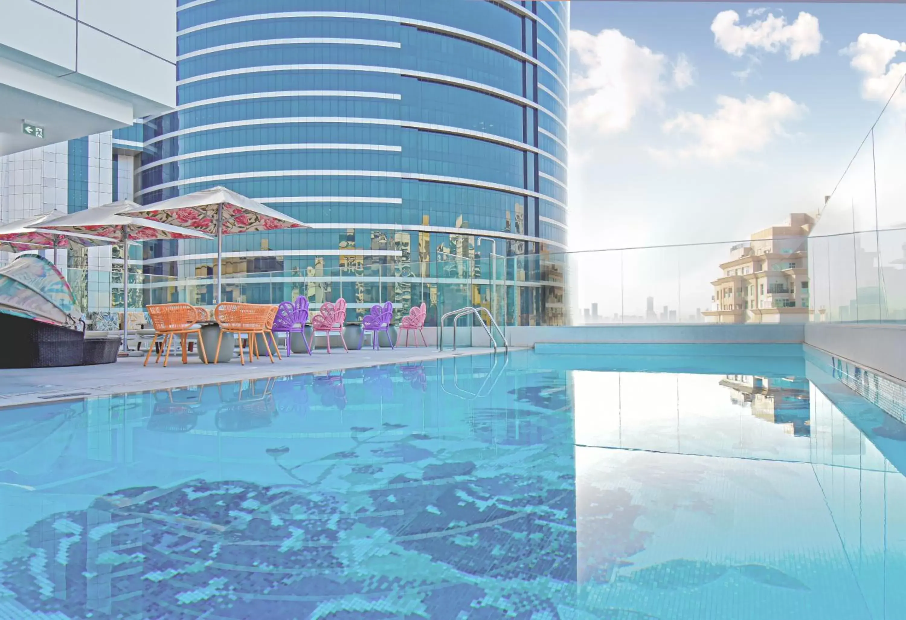 Property building, Swimming Pool in Premier Inn Dubai Barsha Heights
