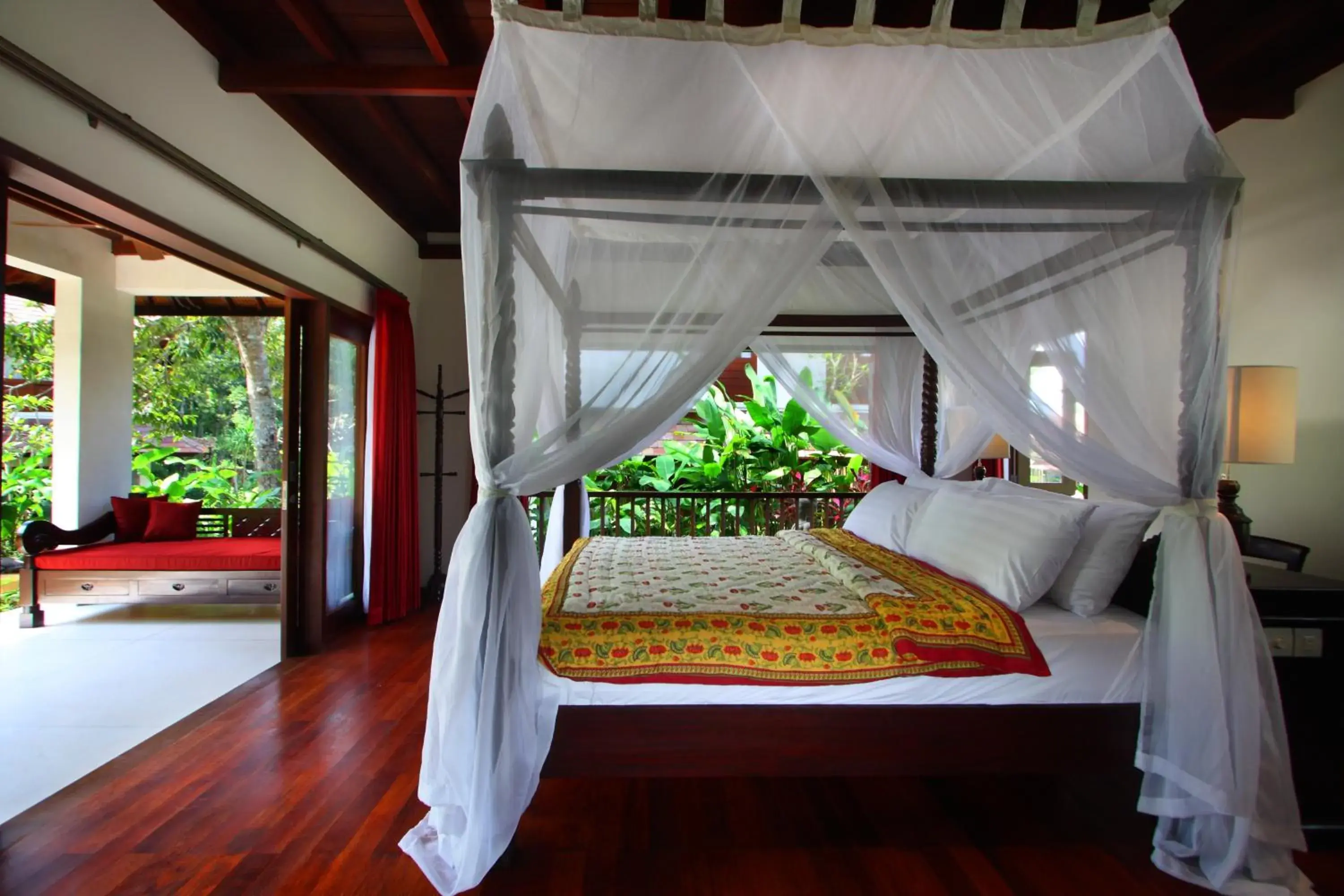 Bed in BeingSattvaa Luxury Ubud Bed in BeingSattvaa Luxury Ubud