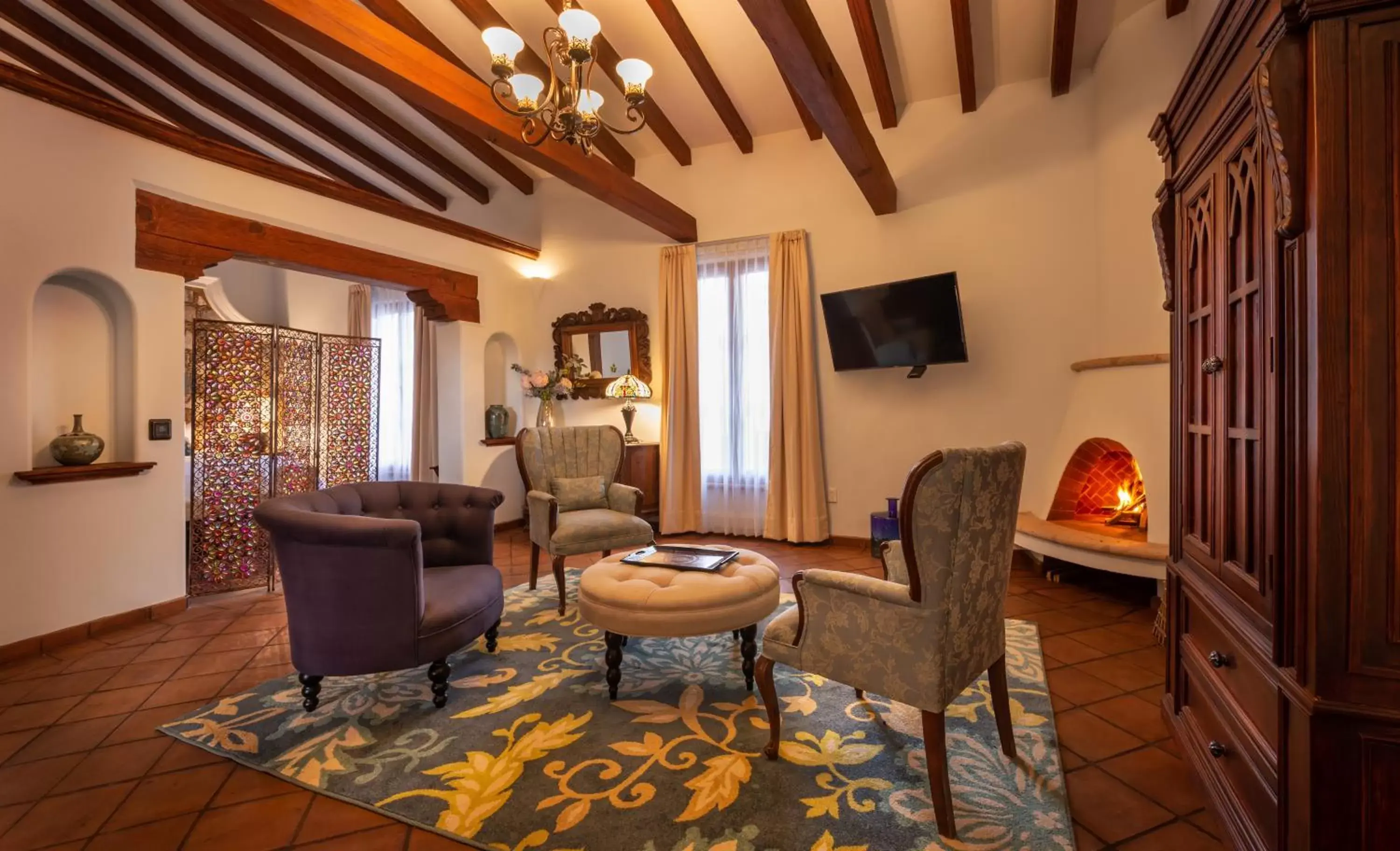 Living room, Seating Area in Hotel Boutique Casa Colorada