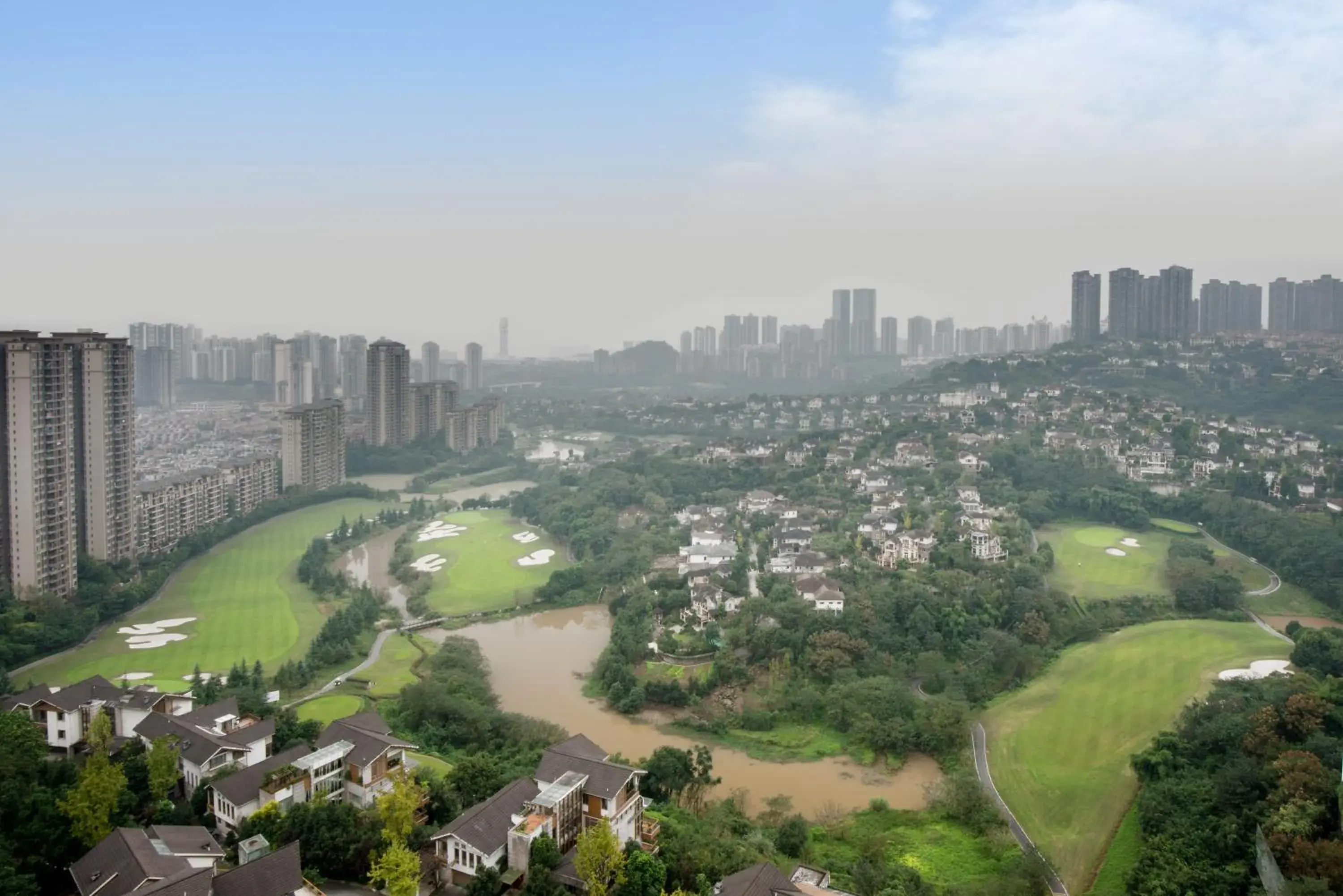 Golfcourse, Bird's-eye View in Crowne Plaza Chongqing New North Zone, an IHG Hotel