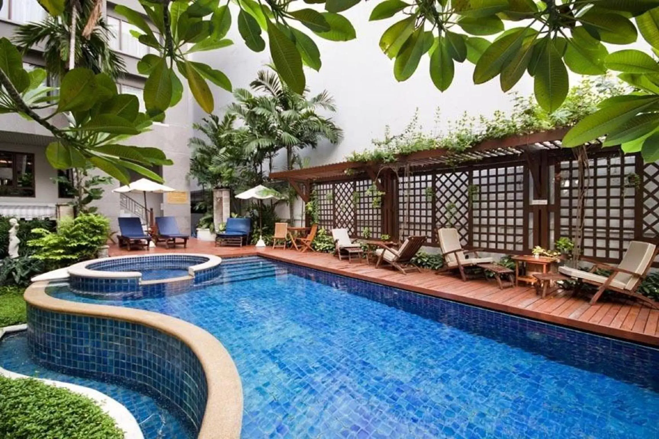 Swimming Pool in Silom Serene A Boutique Hotel - SHA Extra Plus