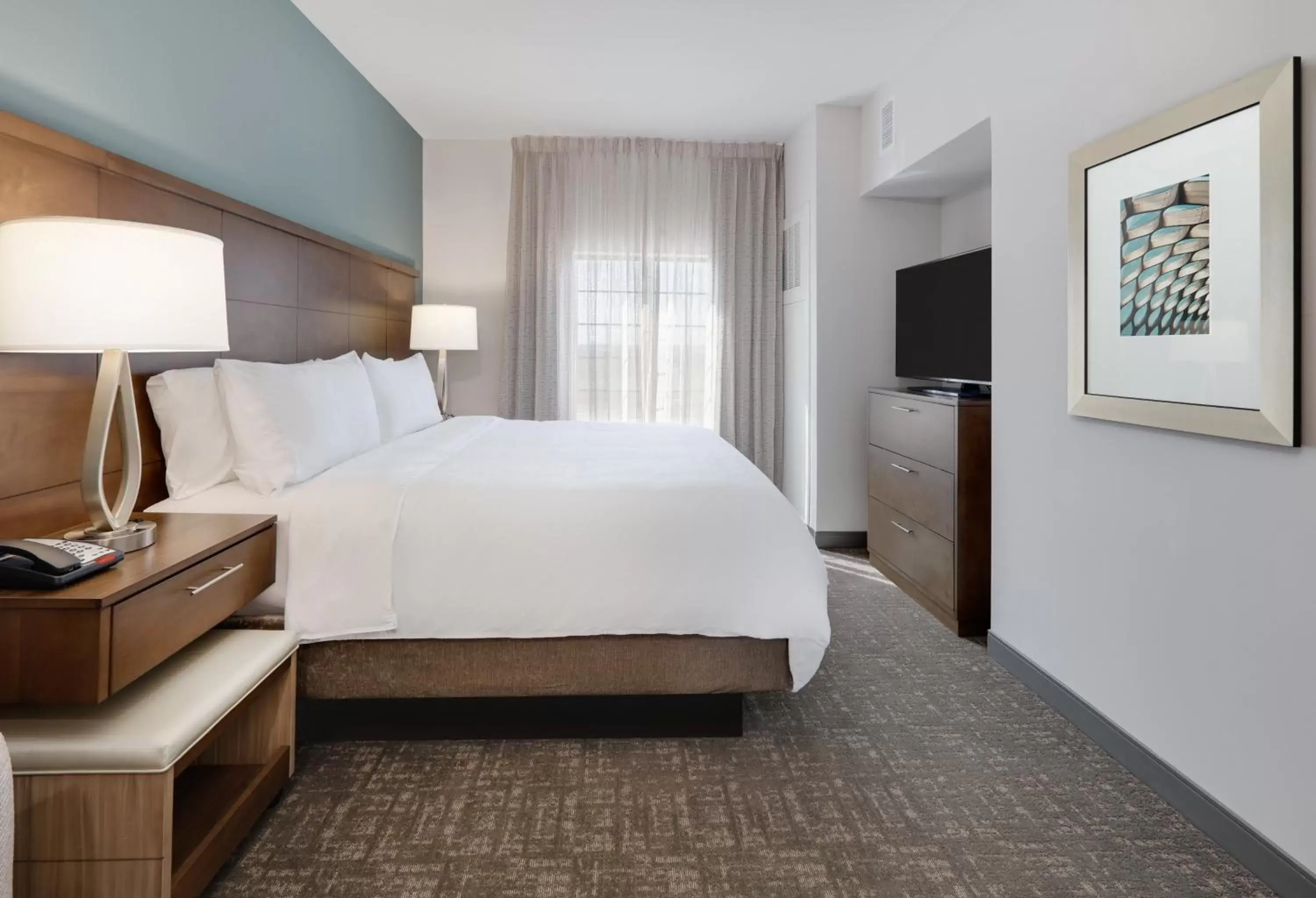 Photo of the whole room, Bed in Staybridge Suites - Oklahoma City - Downtown, an IHG Hotel