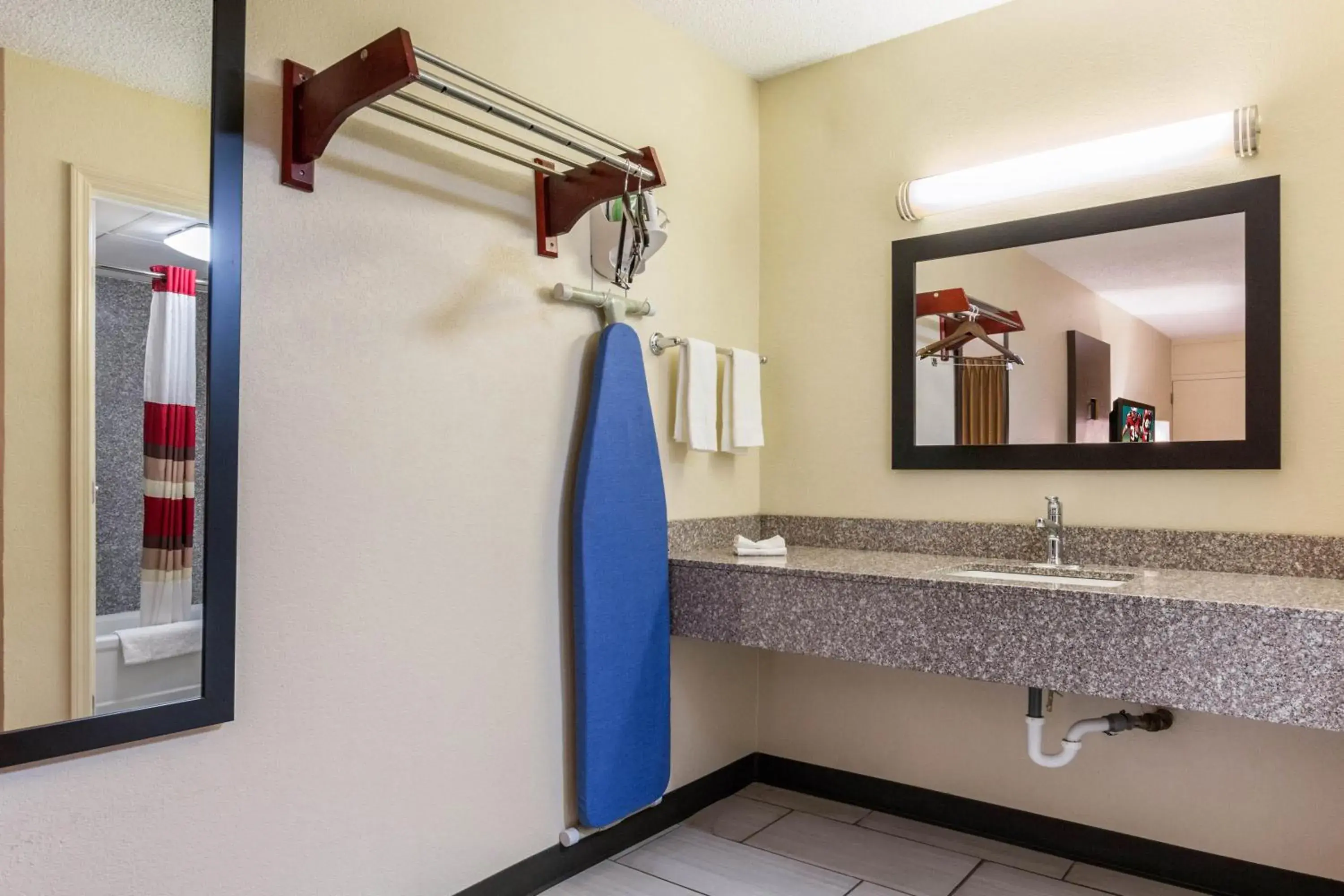 Bathroom in Red Roof Inn Cincinnati Airport–Florence/ Erlanger