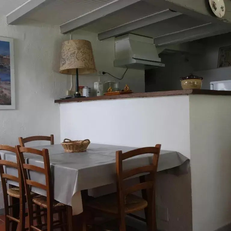 Kitchen/Kitchenette in Mas Grimaud - Gîte- Studio et chambres d'hôtes familiales