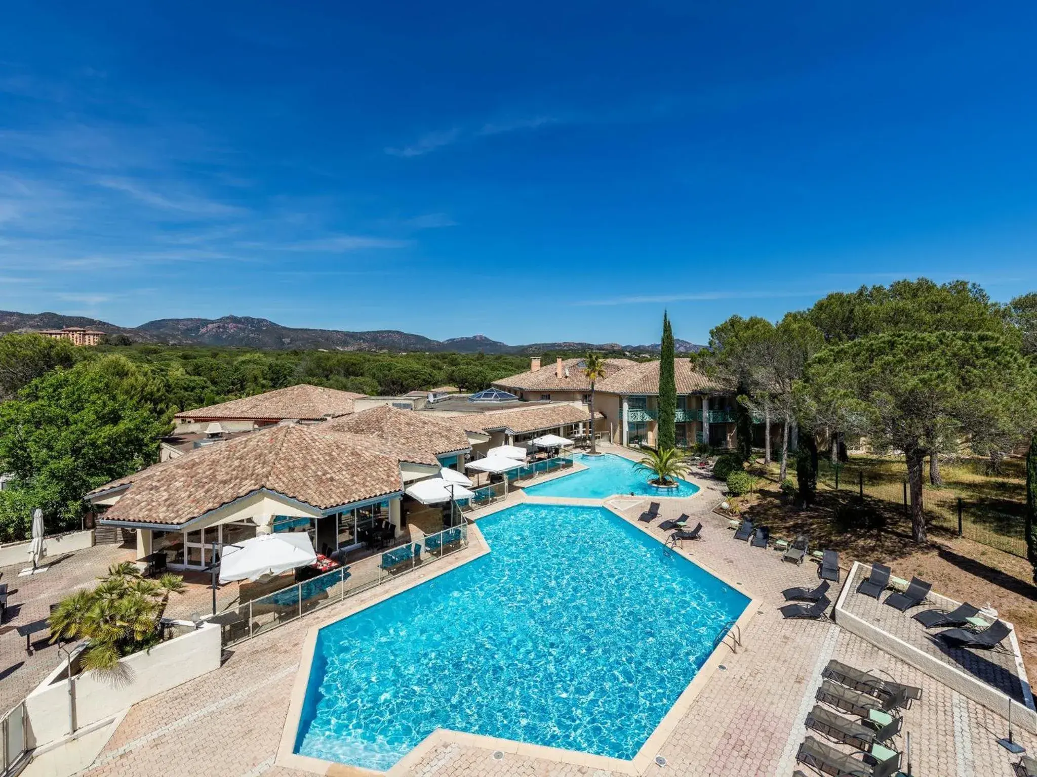 Bird's eye view, Swimming Pool in Garrigae Domaine de l'Esterel