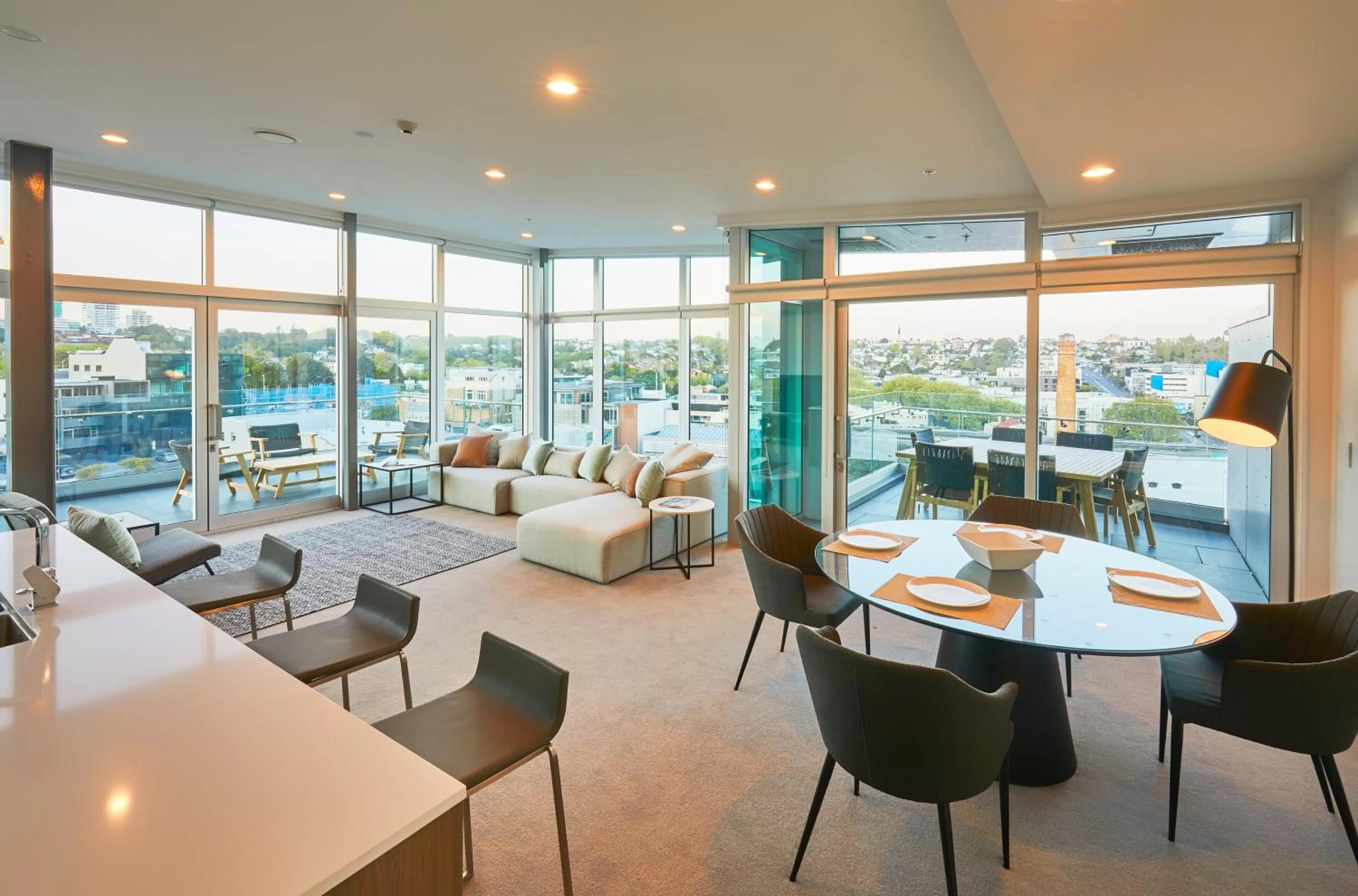 Living room in Swiss-Belsuites Victoria Park Auckland