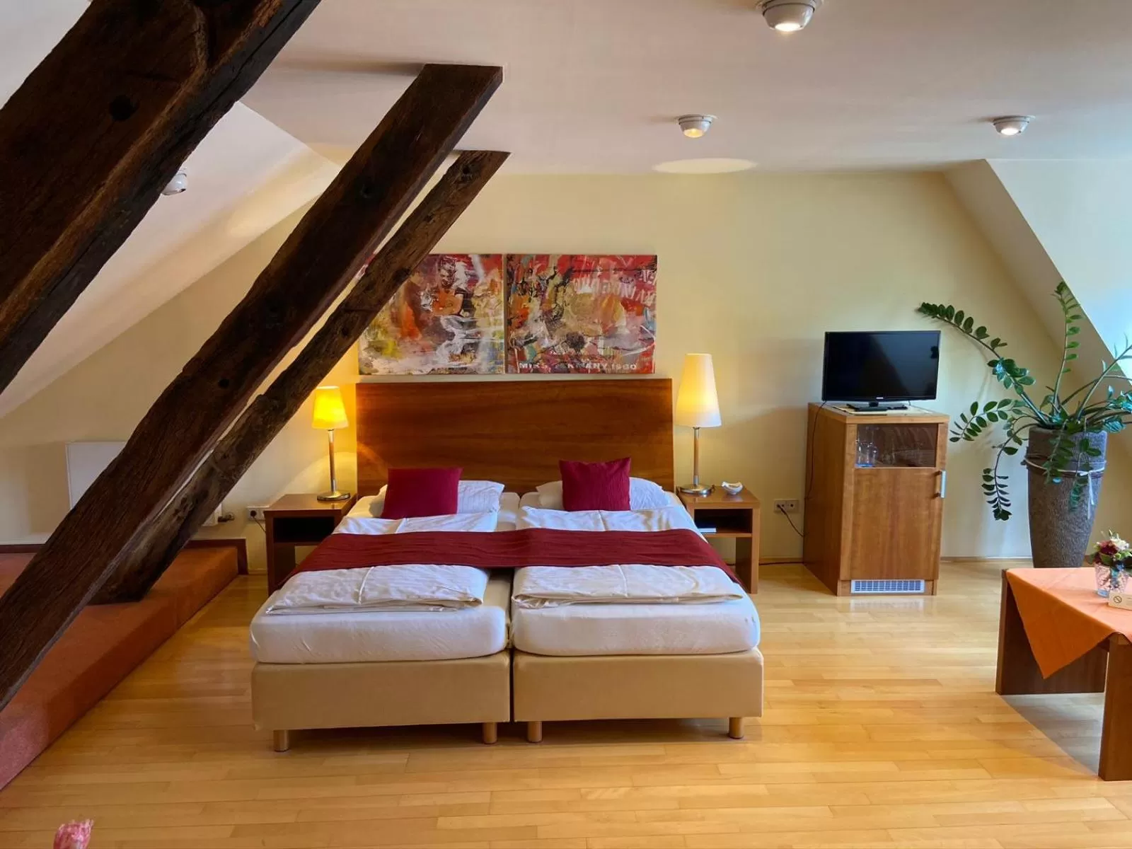 Bedroom, Bed in Hotel Pilgrimhaus