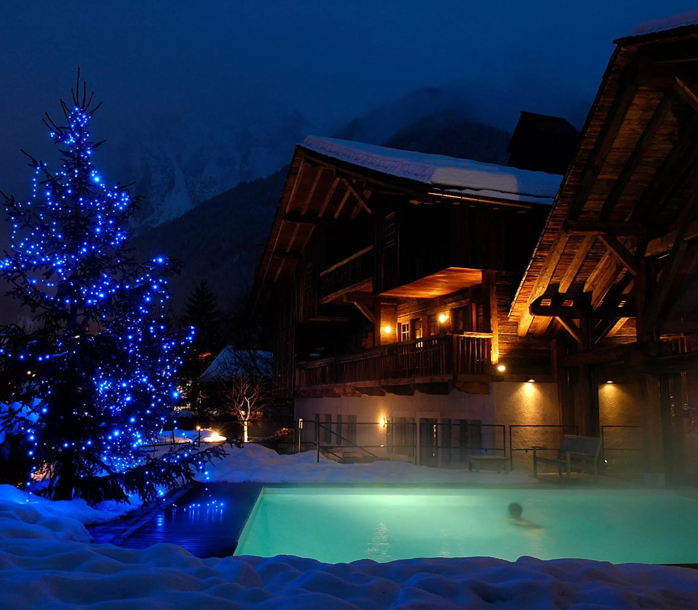 Winter in Le Hameau Albert 1er - Relais & Châteaux