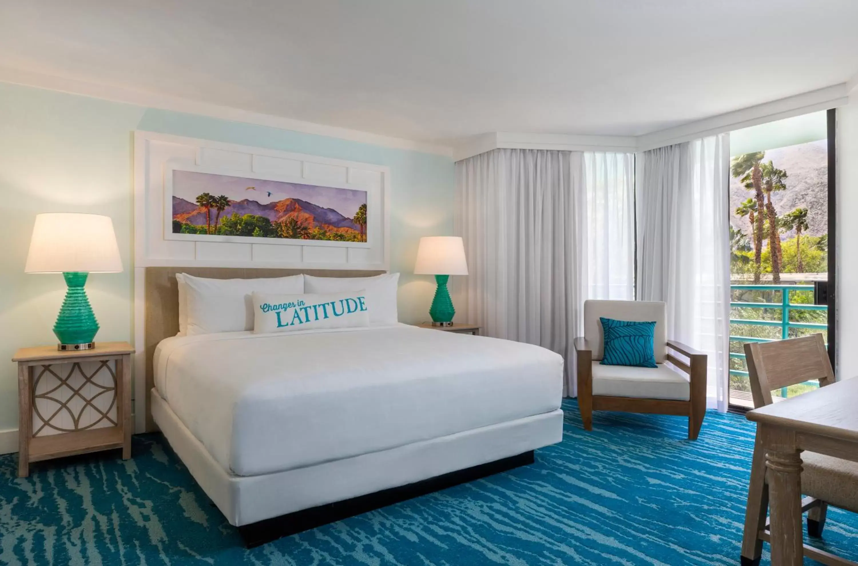 Bed in Margaritaville Resort Palm Springs