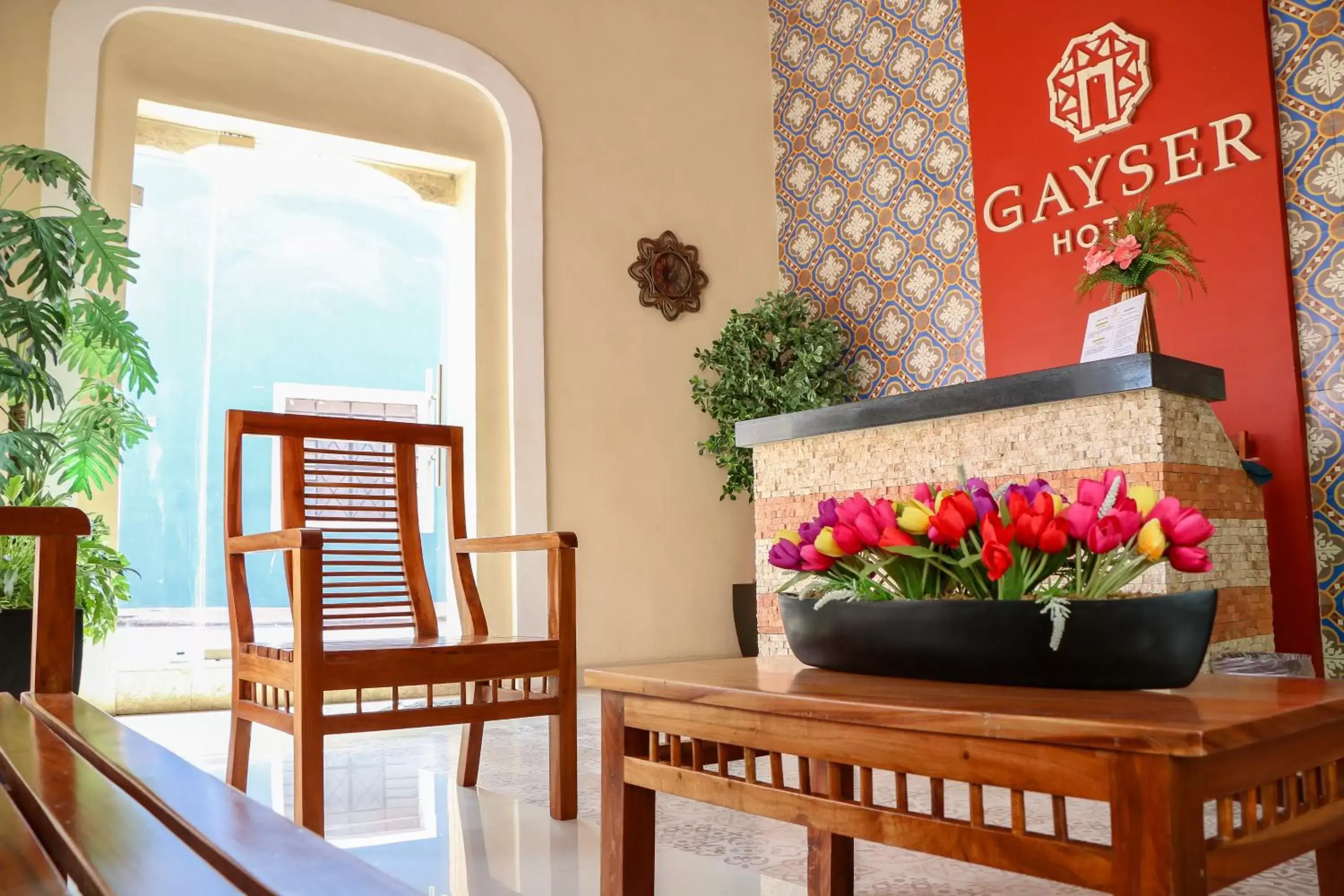 Lobby or reception in Hotel Gayser