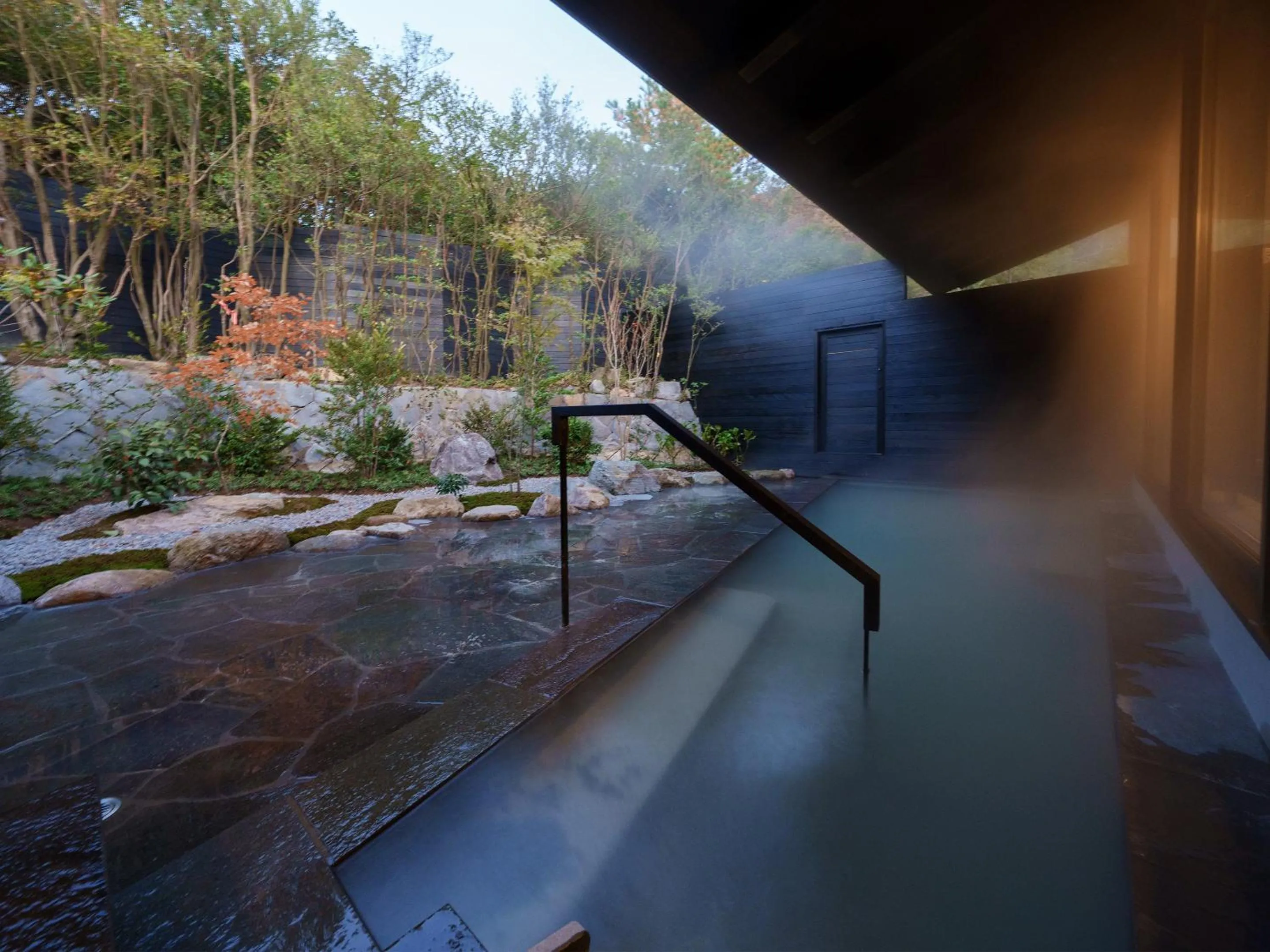 Hot Spring Bath in Unzen Miyazaki Ryokan