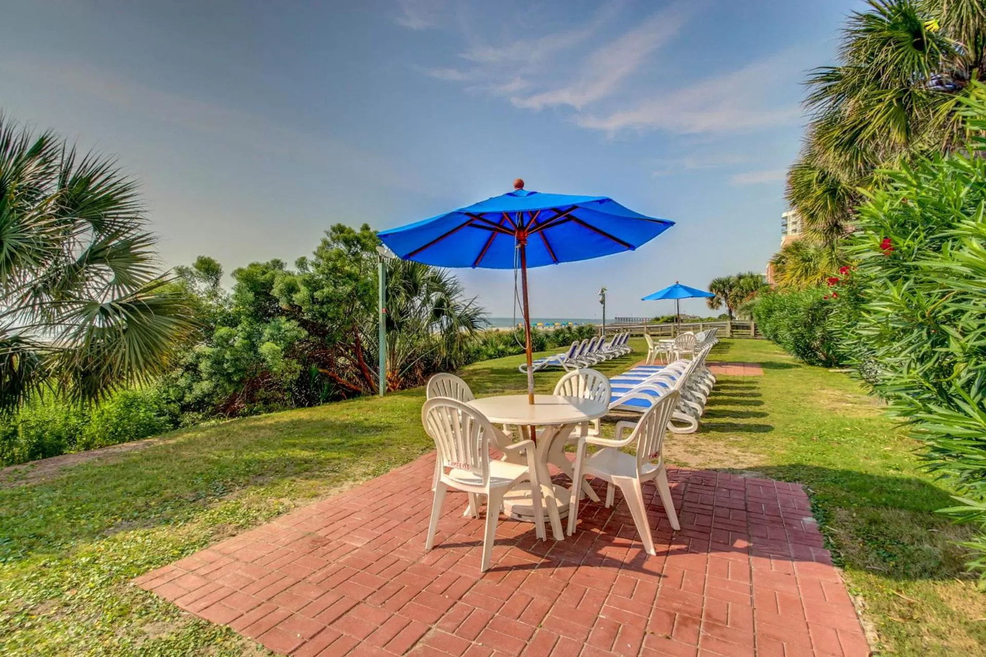 Garden in Oceanfront Condo Camelot By the Sea