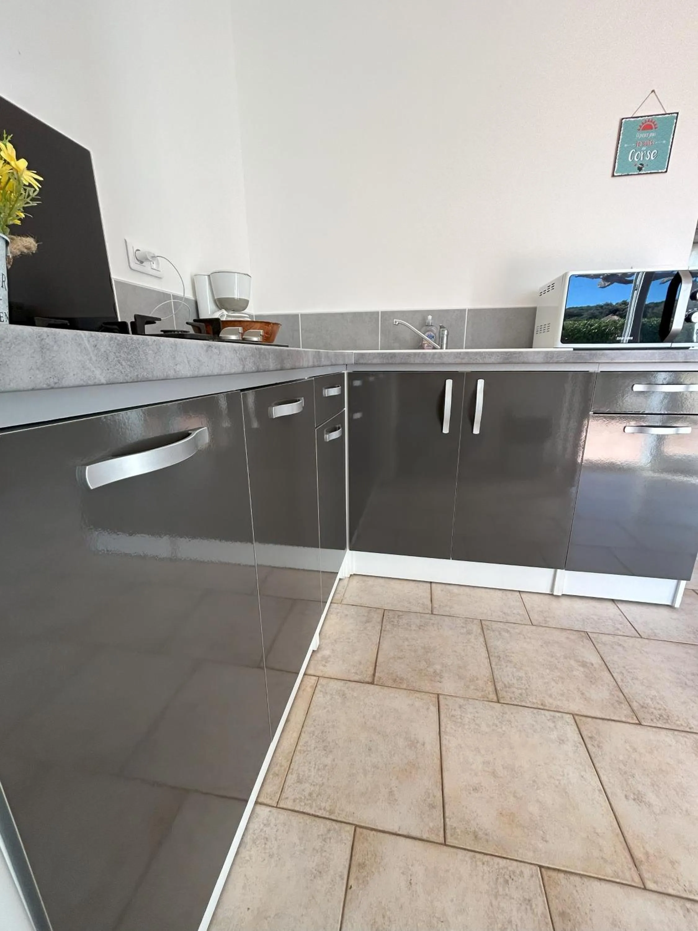 Kitchen or kitchenette in Hôtel Padolo