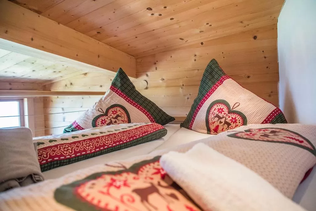 Bed in Hocheckhuette On Top of the Kitzbuehel Hahnenkamm Mountain