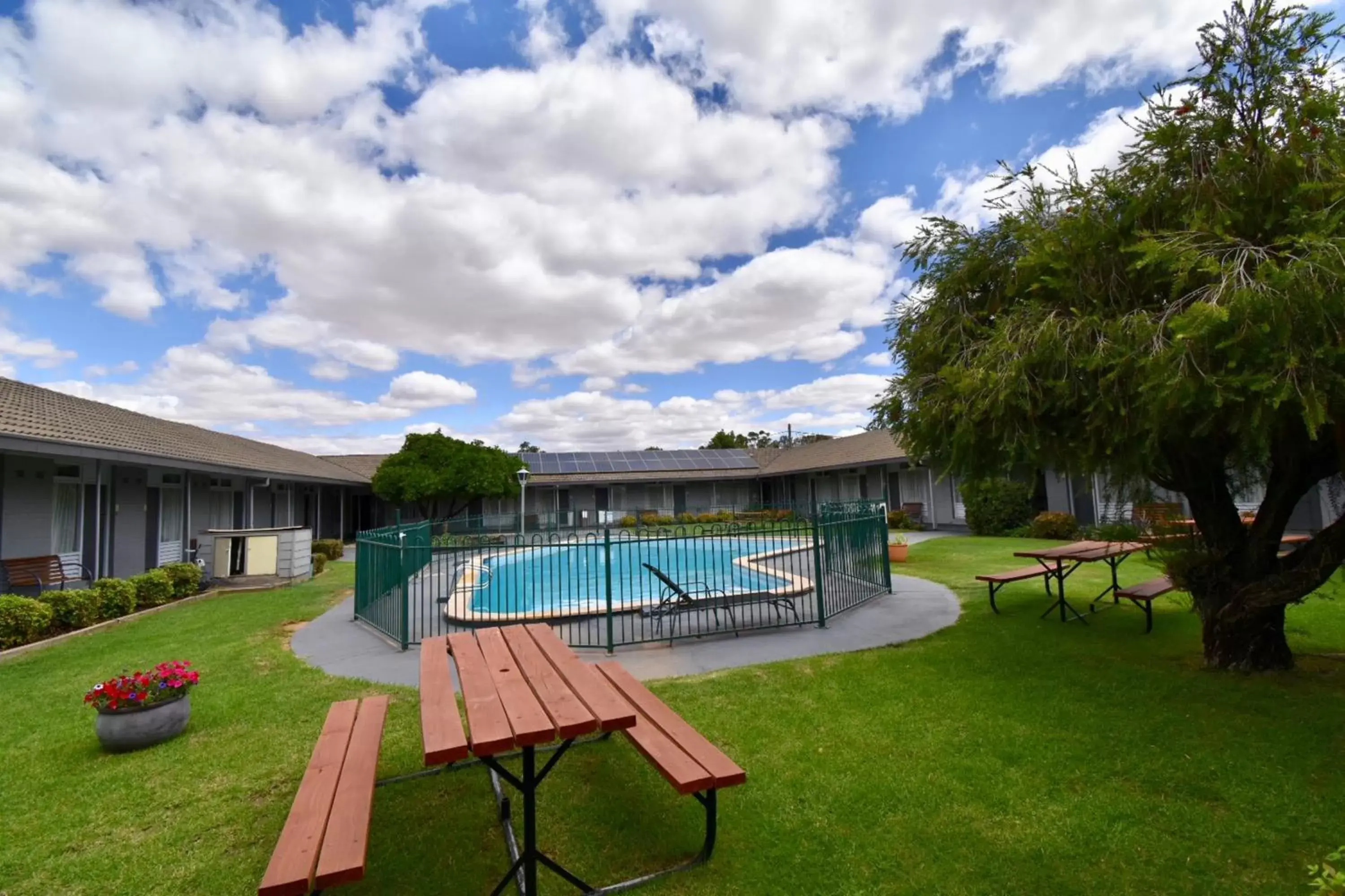 Garden, Swimming Pool in Townhouse Motel Cowra