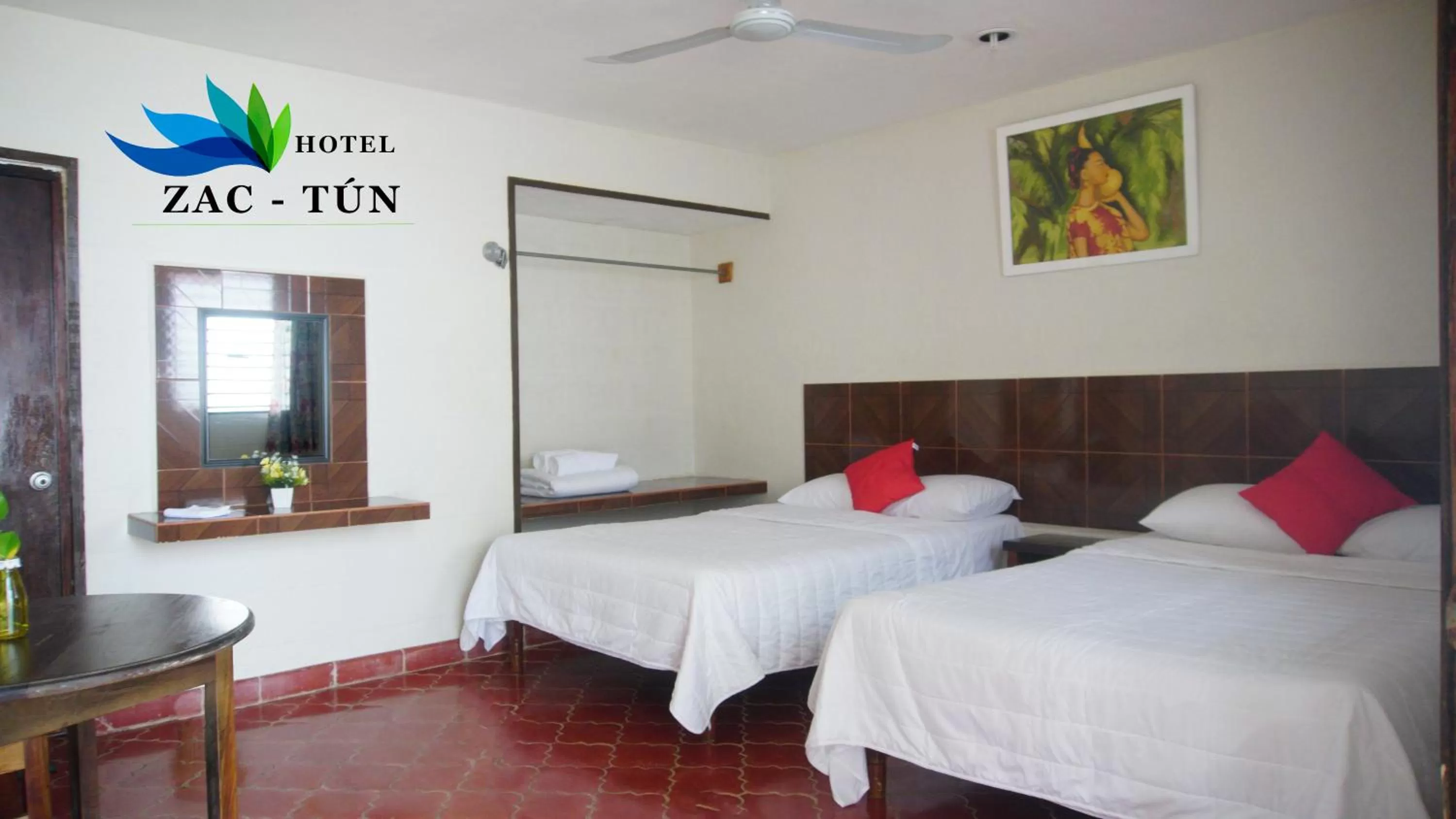 Bed in Hotel Zac Tun