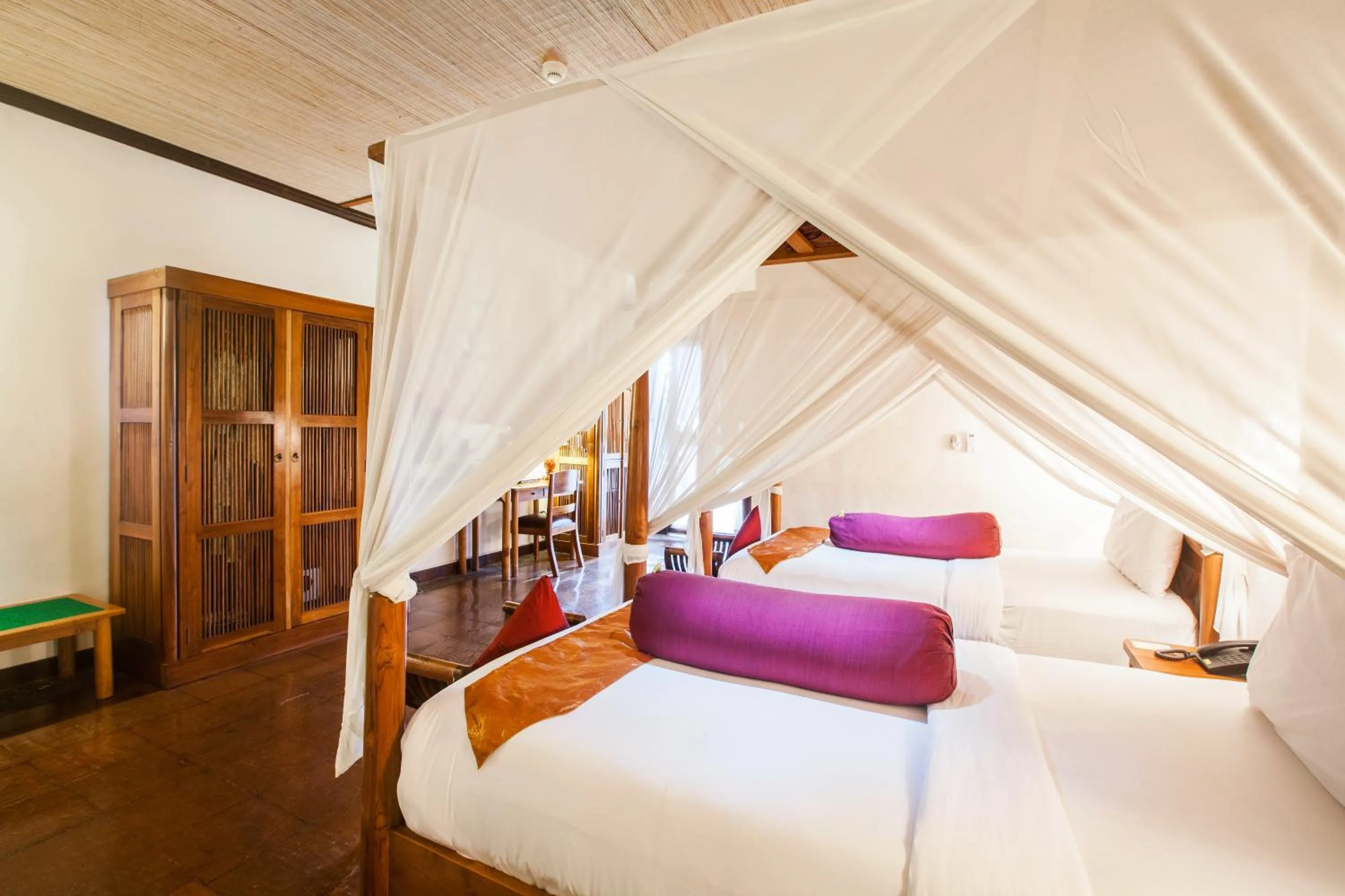 Bed in Junjungan Ubud Hotel and Spa