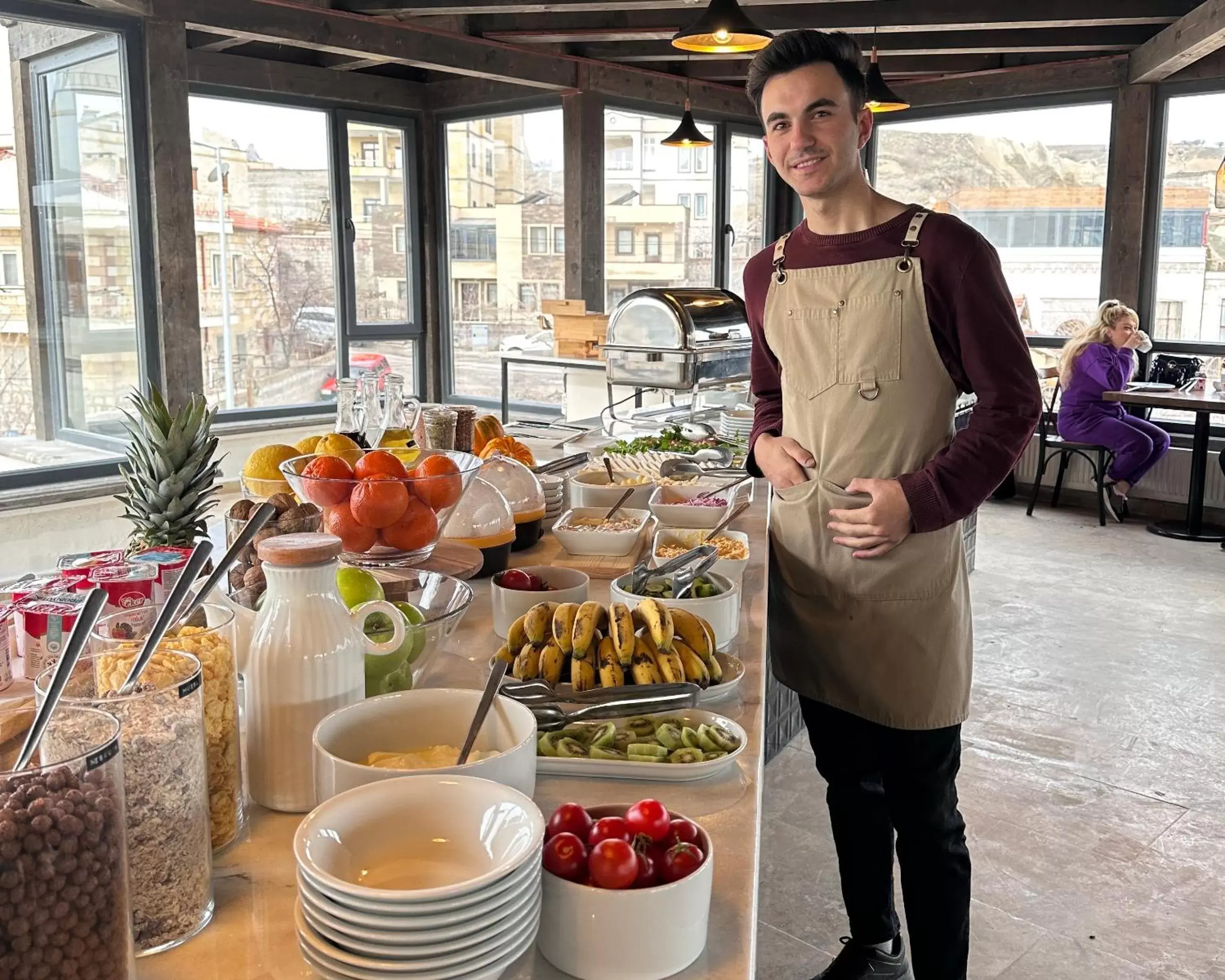Buffet breakfast in Osmanli Cappadocia Hotel