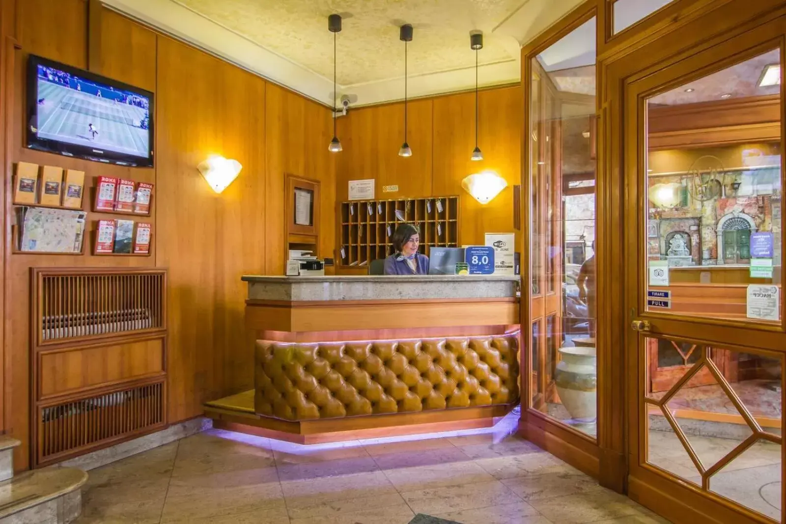 Lobby or reception, Lobby/Reception in Hotel Verona Rome