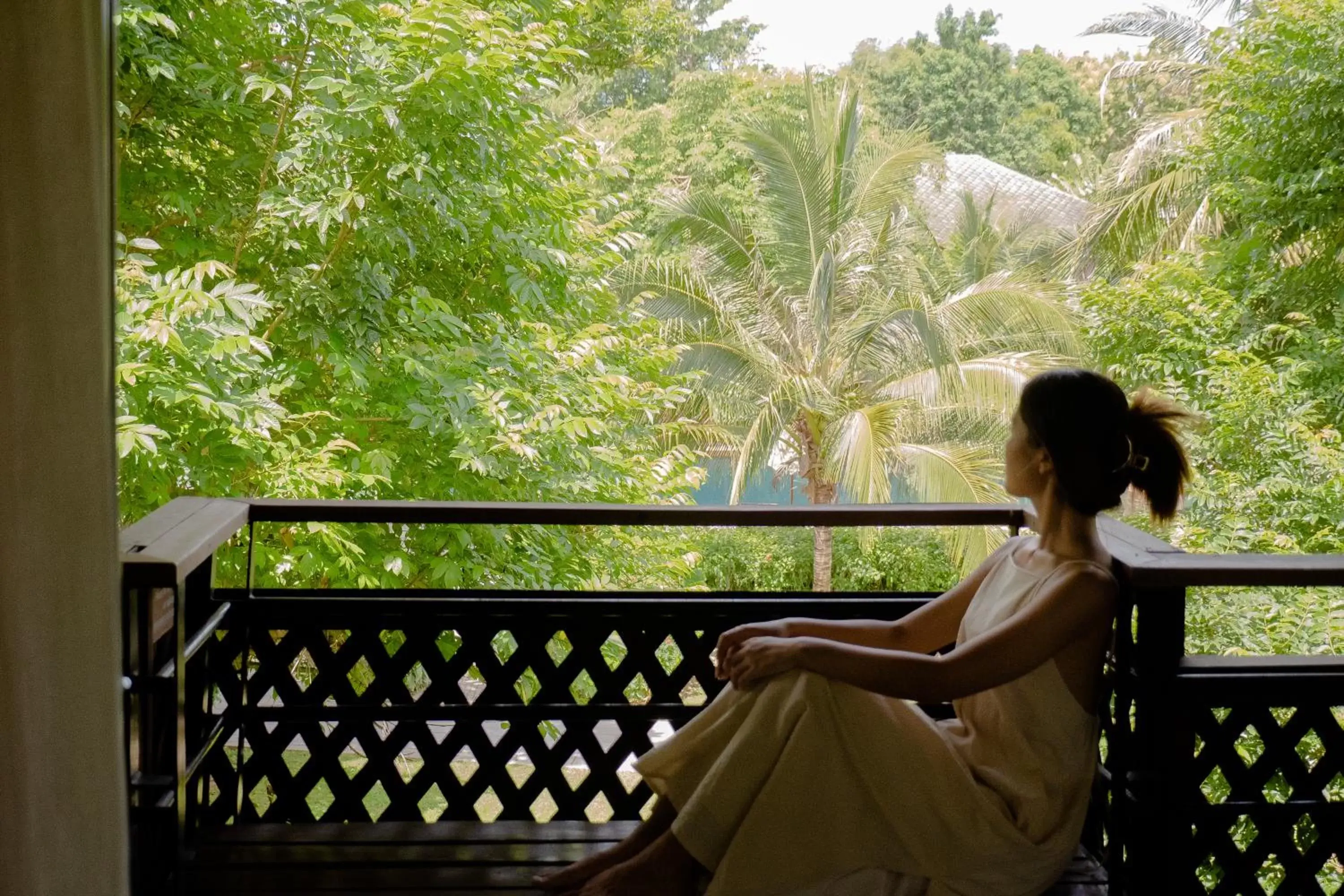 Balcony/Terrace in Royal River Kwai Resort and Spa -SHA Extra Plus