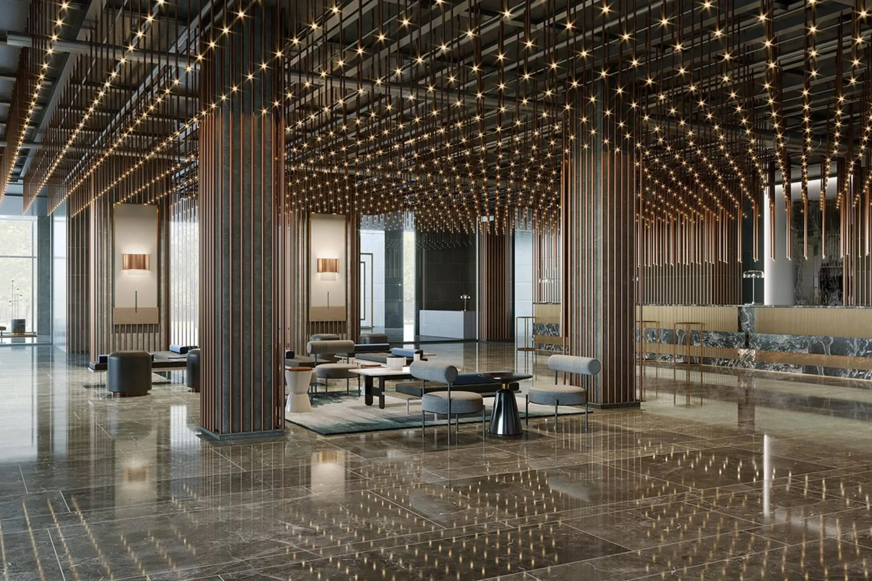 Lobby or reception in The Sifang Hotel Nanjing, Autograph Collection