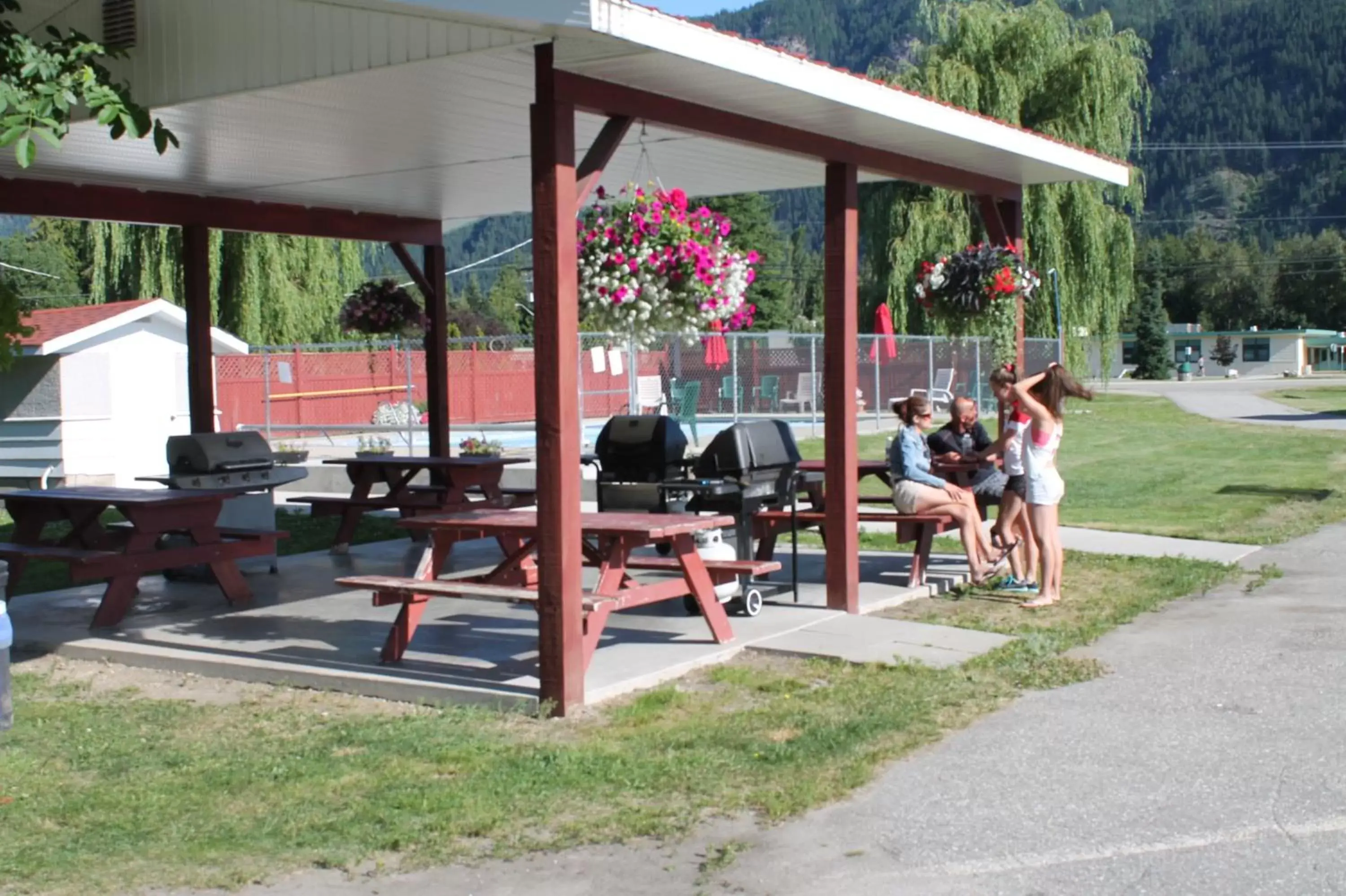 Patio in Paradise Motel