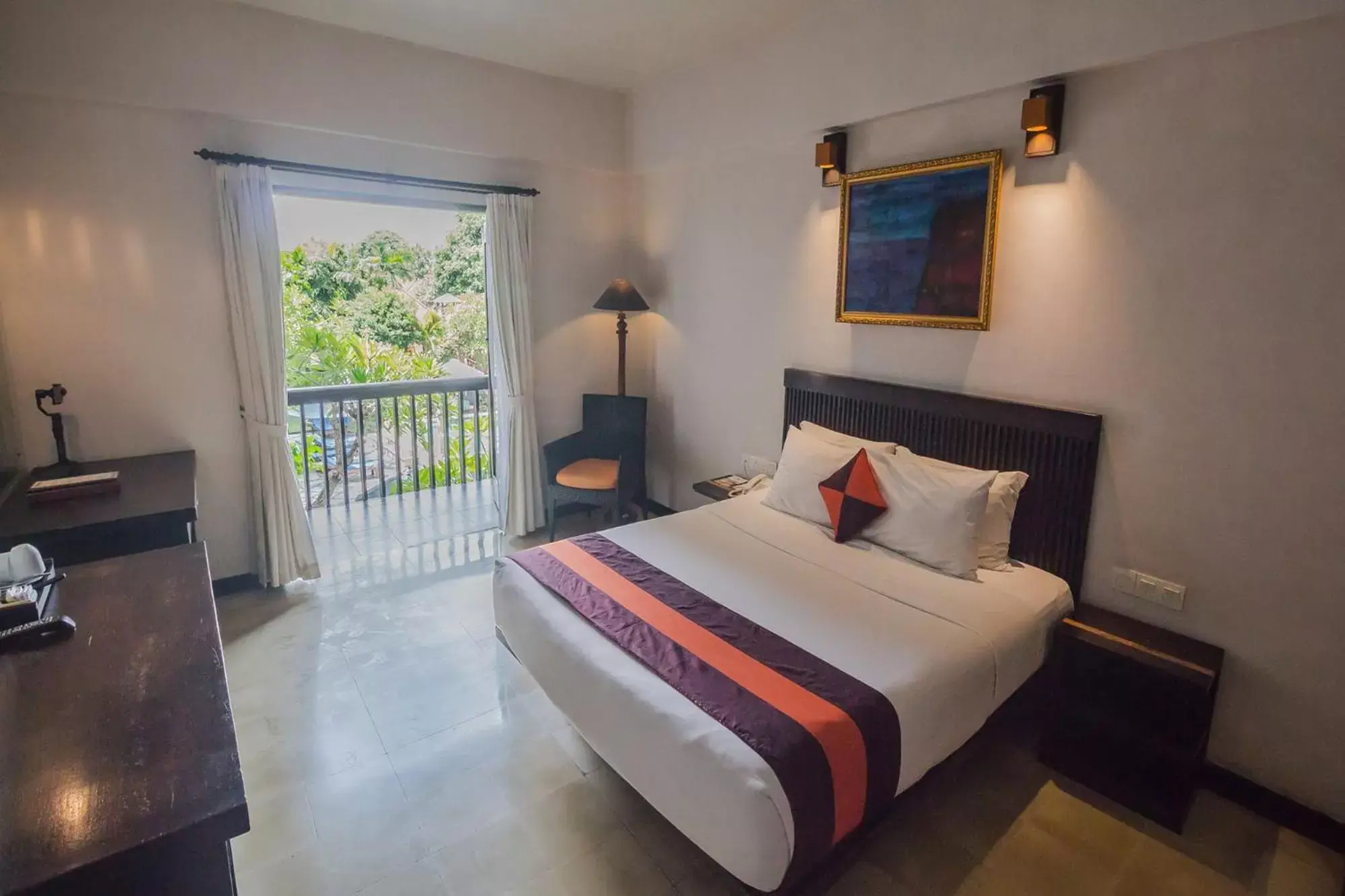 Patio, Bed in The Lokha Legian Resort & Spa