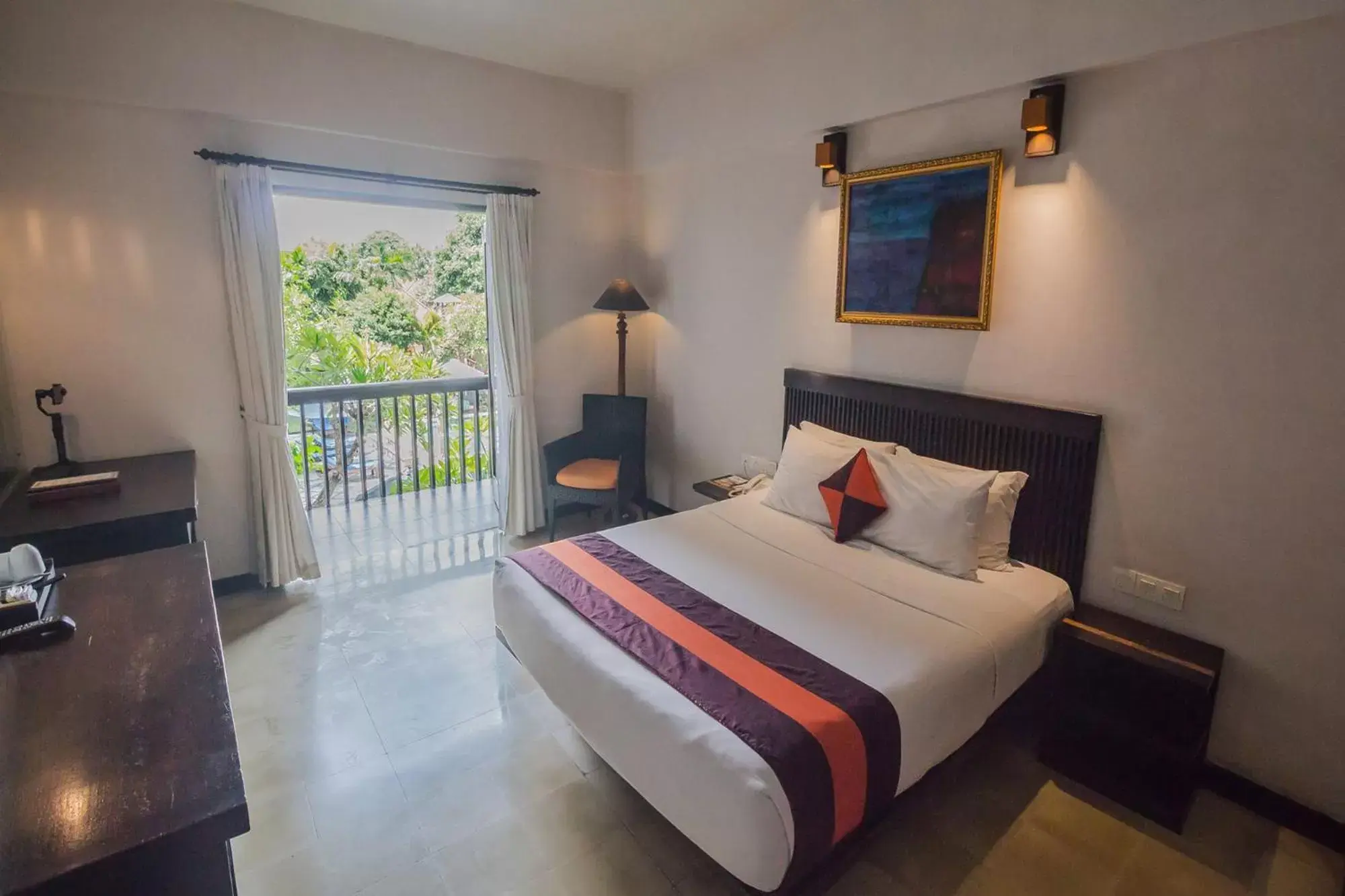 Patio, Bed in The Lokha Legian Resort & Spa Patio, Bed in The Lokha Legian Resort & Spa