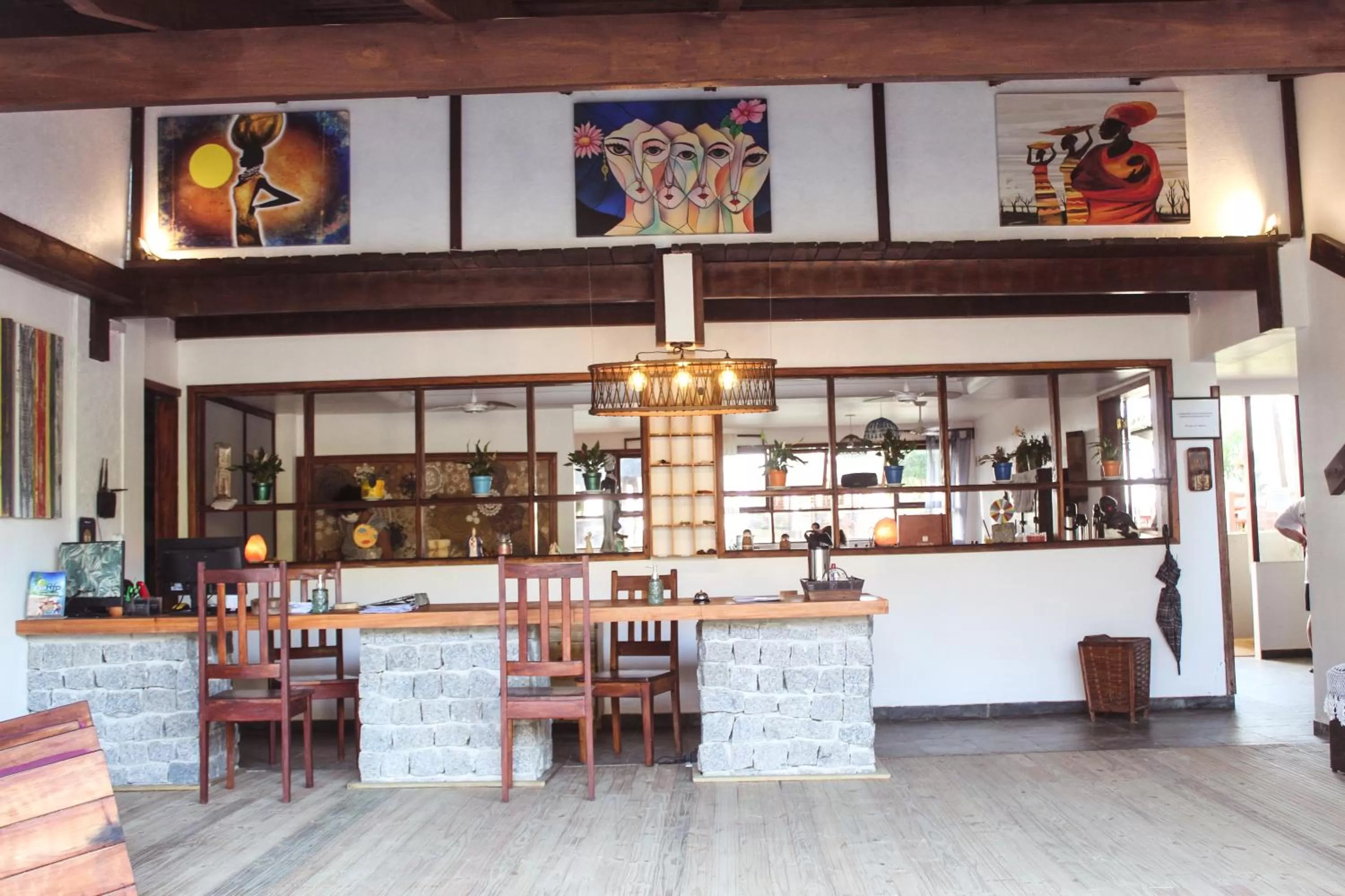 Lobby or reception in Pousada dos Hibiscus