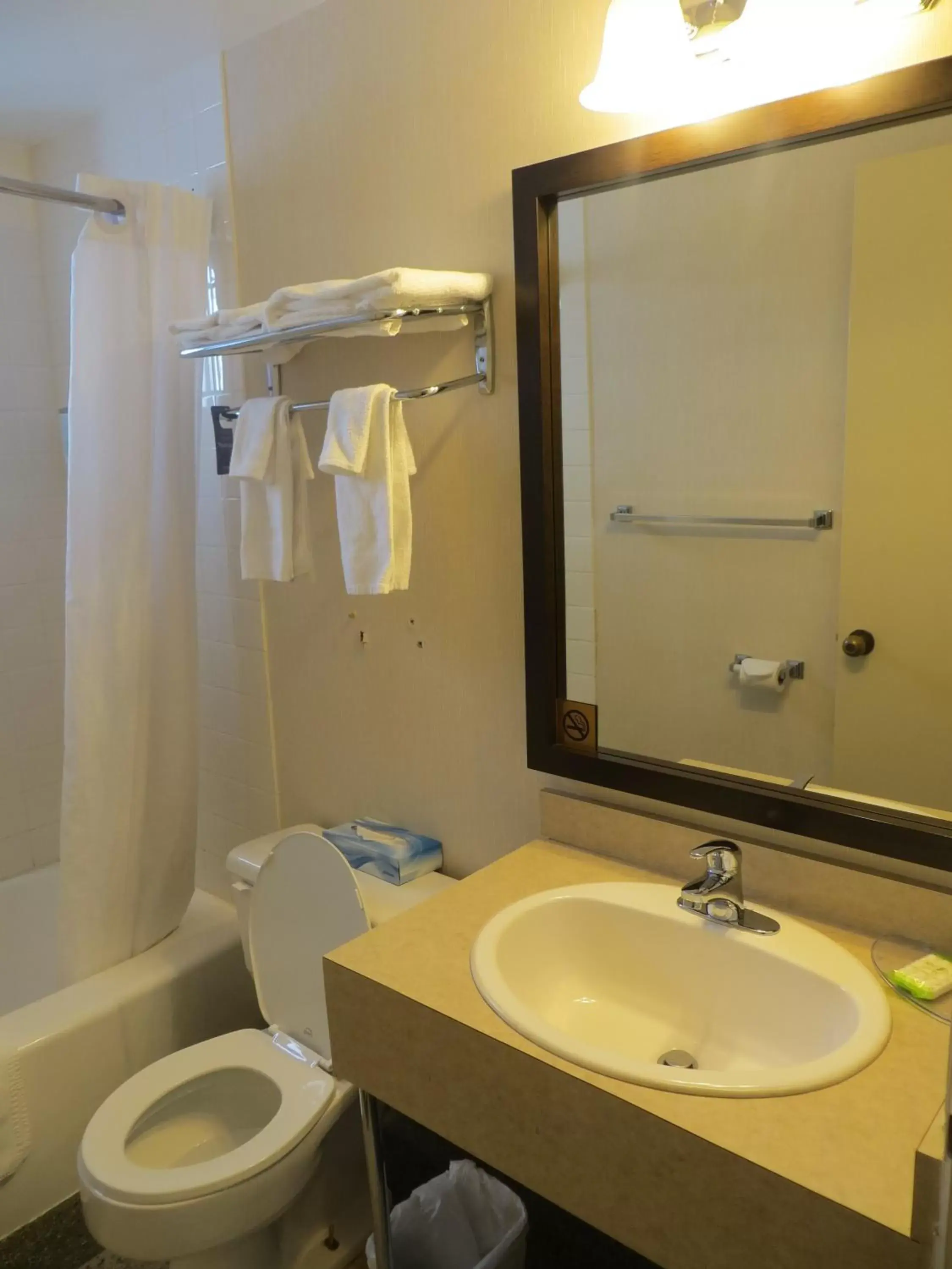 Bathroom in Travelodge by Wyndham Thunder Bay ON